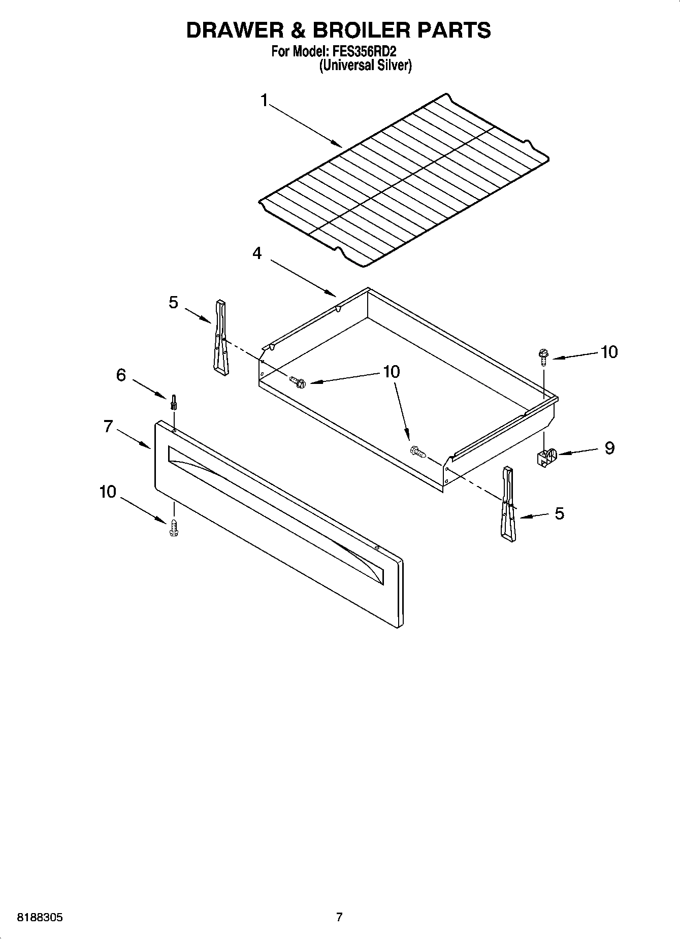 05 - DRAWER & BROILER PARTS, OPTIONAL PARTS