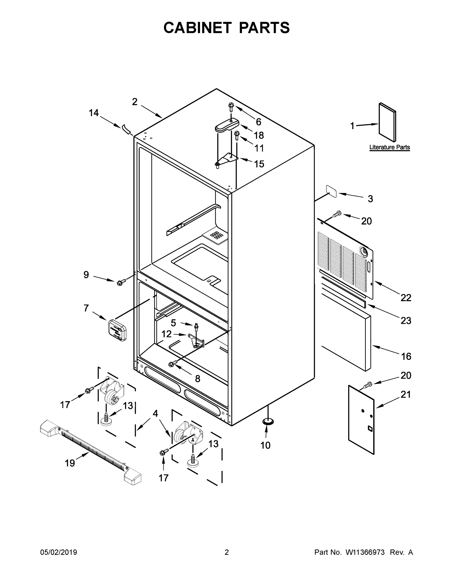 02 - CABINET PARTS