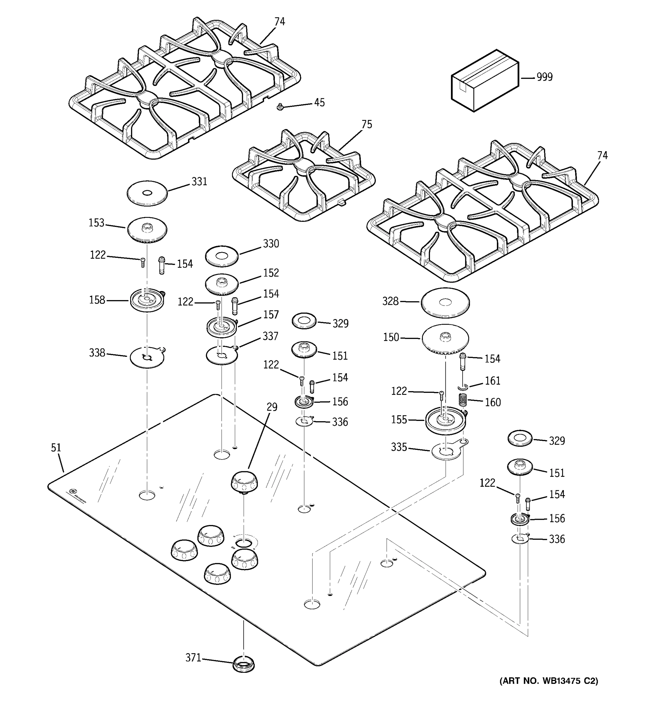 CONTROL PANEL & COOKTOP
