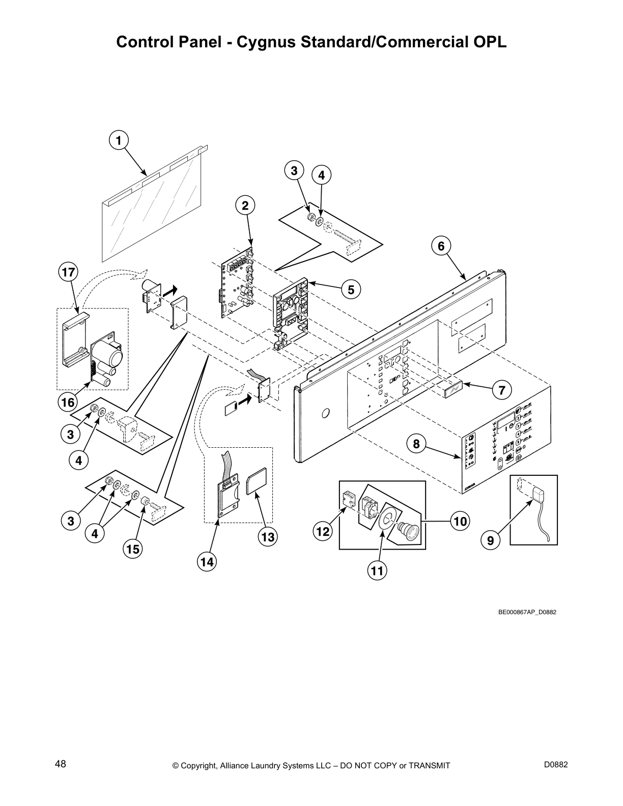 Control Panel - Cygnus Standard/Commercial OPL