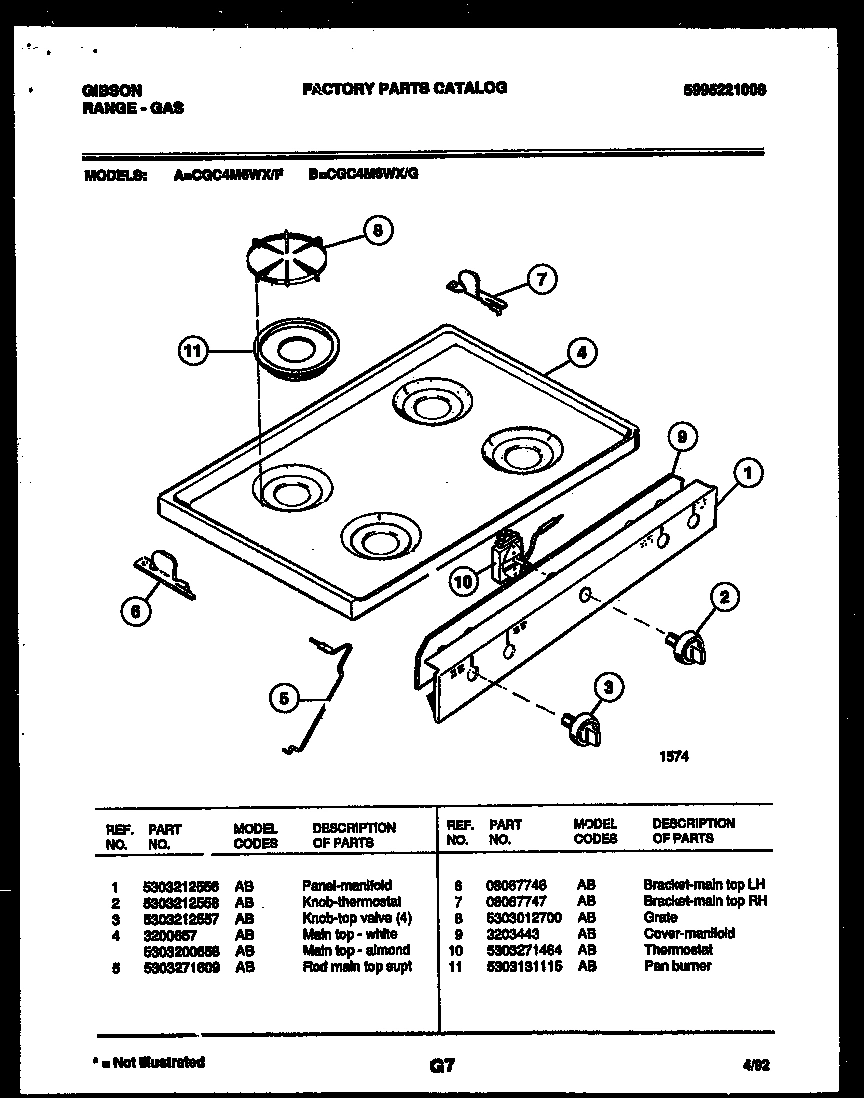 03 - COOKTOP PARTS