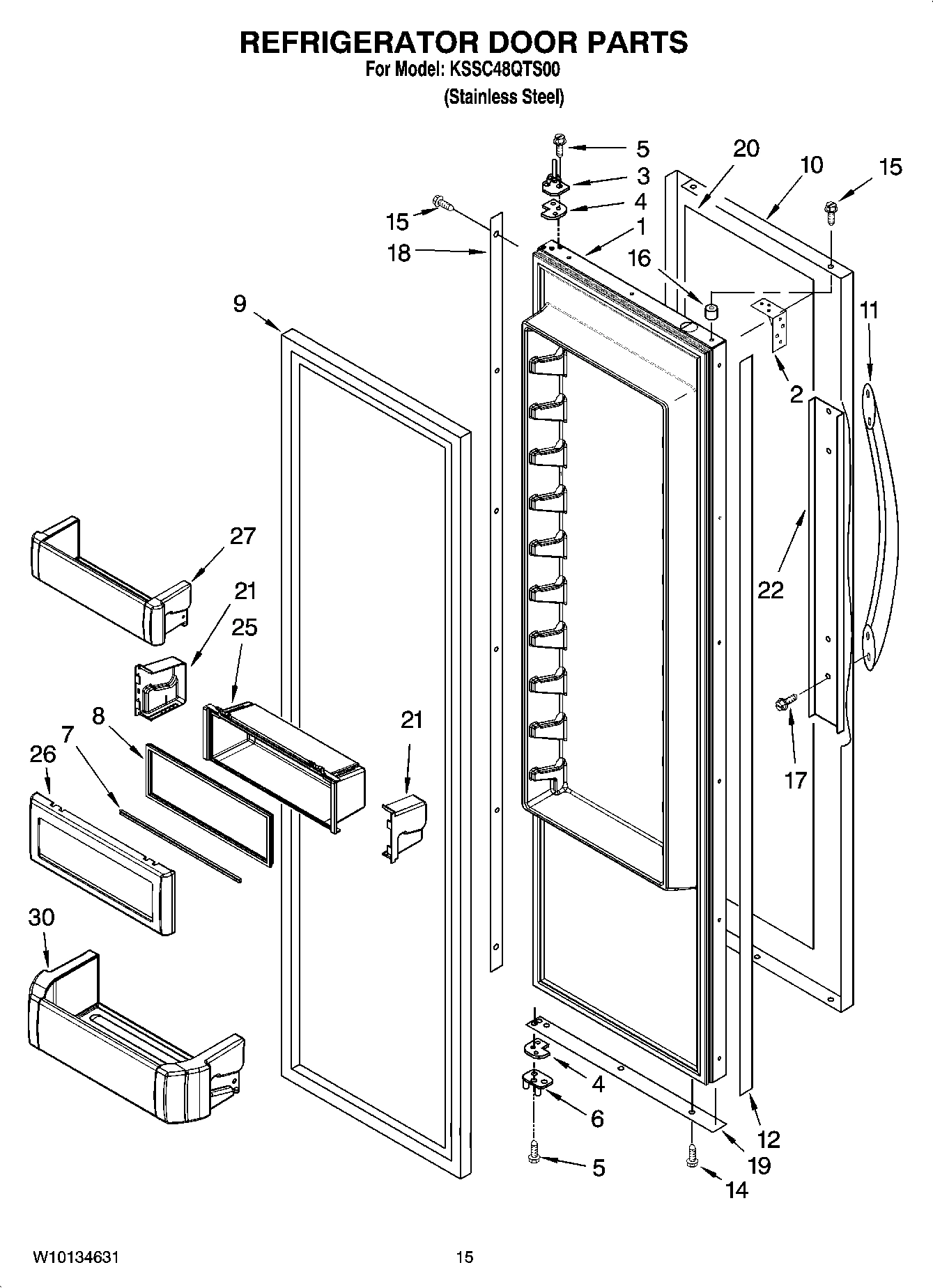 10 - REFRIGERATOR DOOR PARTS