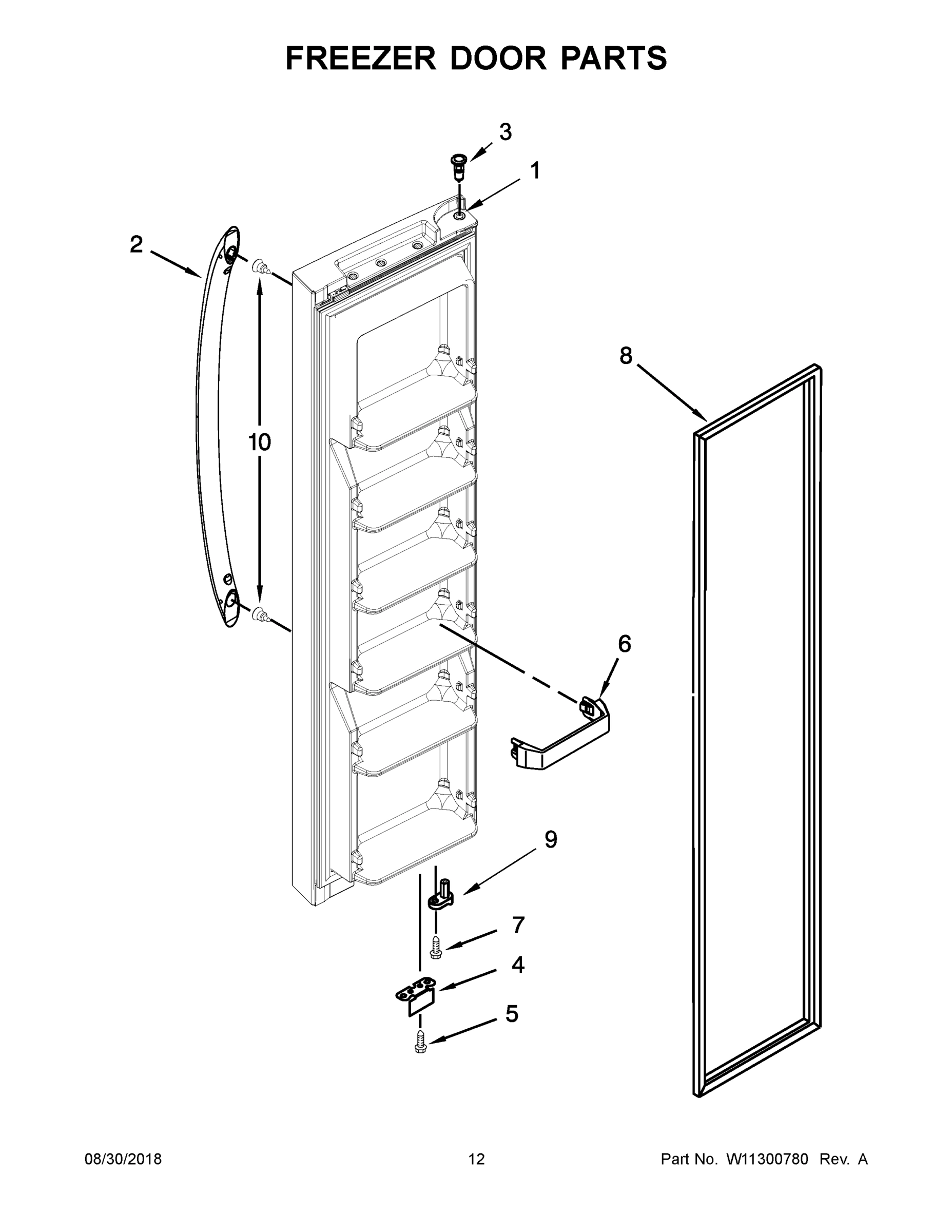 07 - FREEZER DOOR PARTS