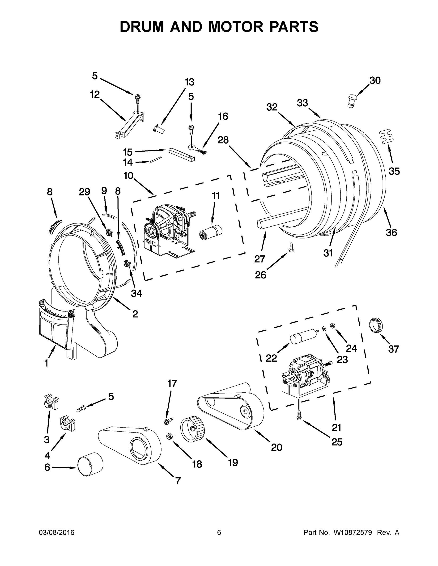 04 - DRUM AND MOTOR PARTS