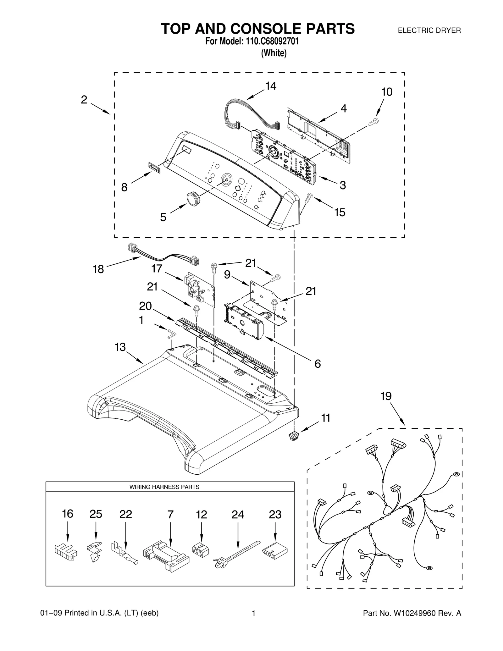 TOP AND CONSOLE PARTS