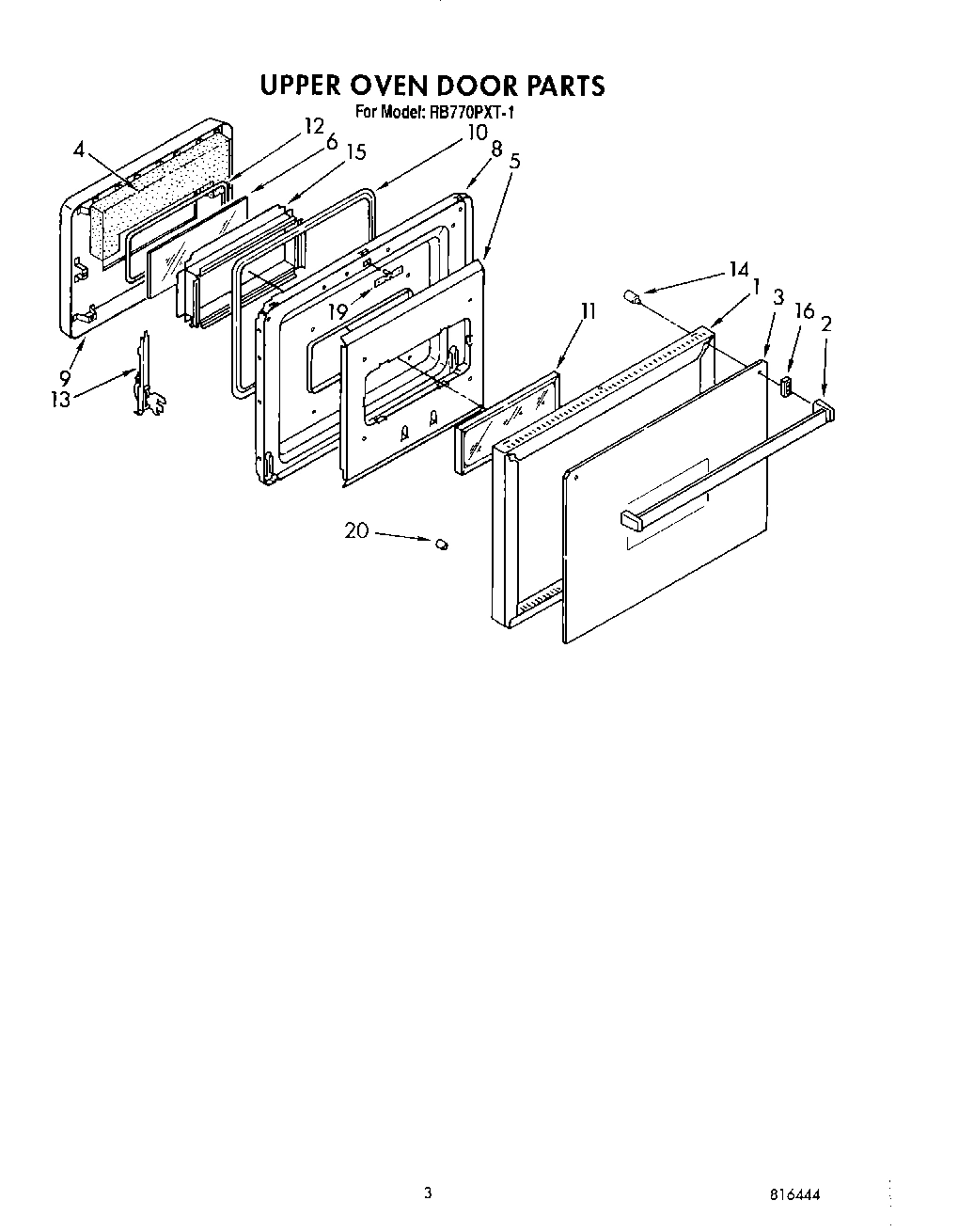 03 - UPPER OVEN DOOR