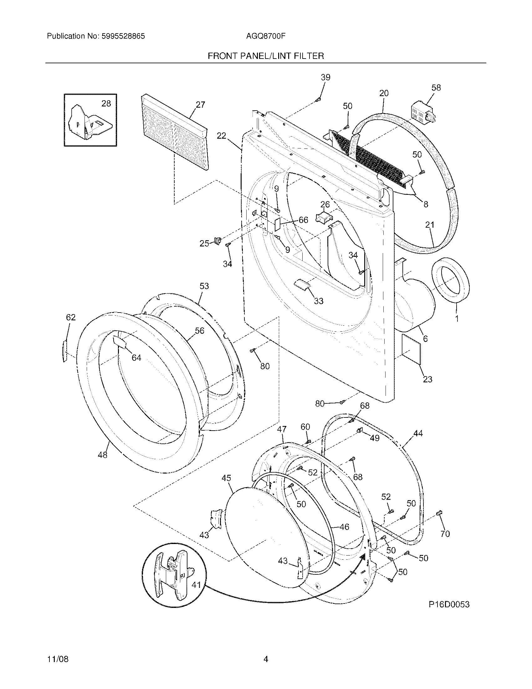 05 - FRONT PANEL/LINT FILTER