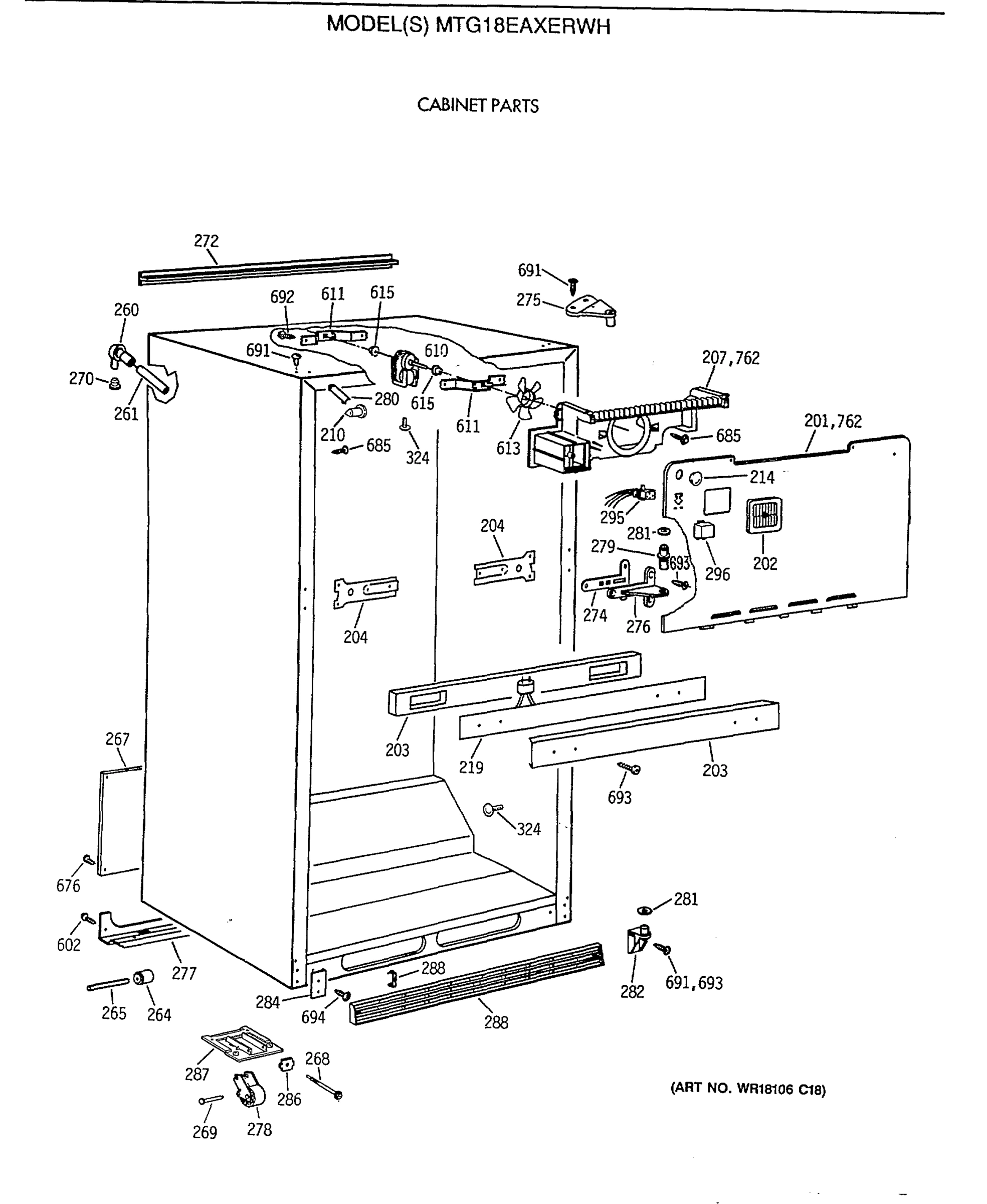 CABINET PARTS