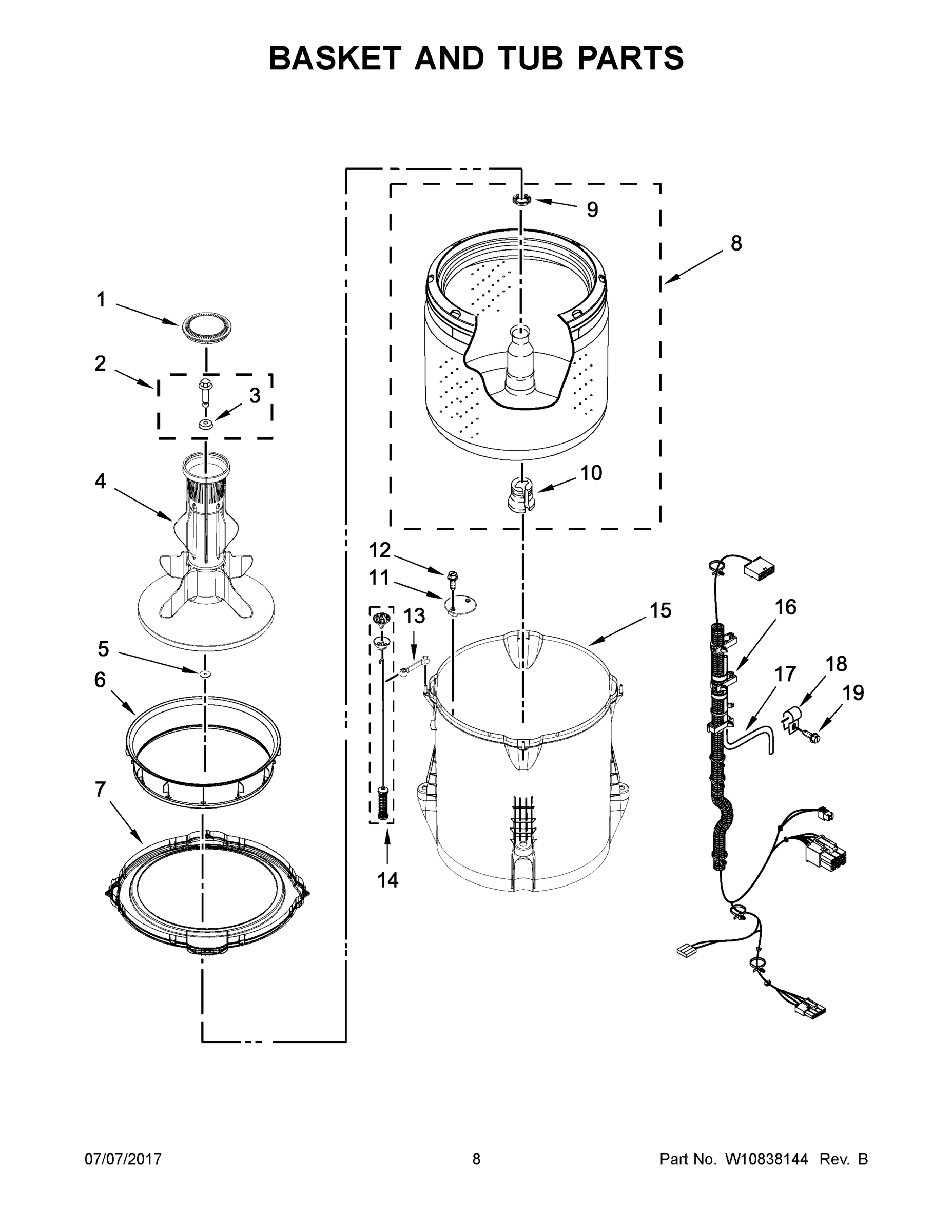 05 - BASKET AND TUB PARTS