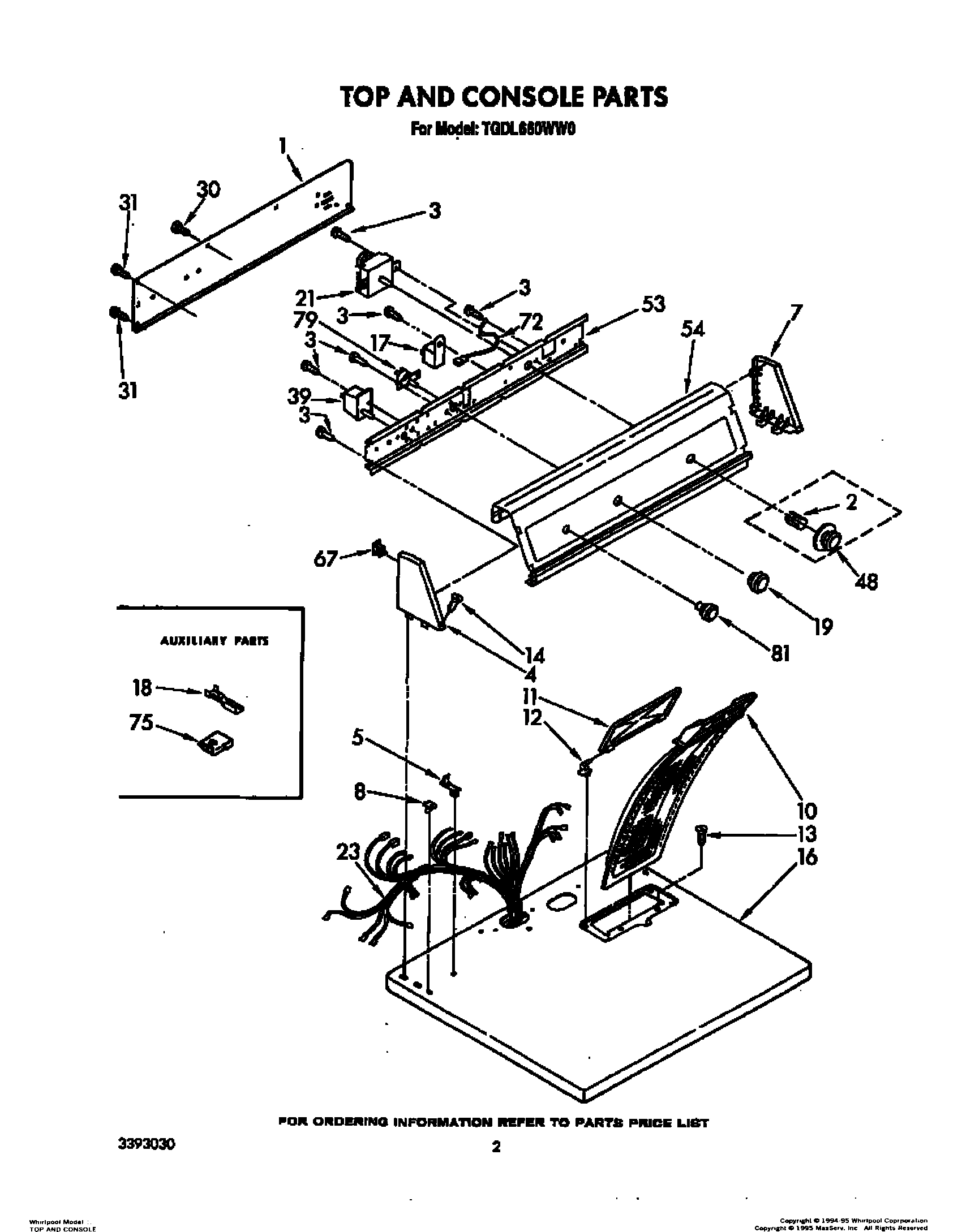 02 - TOP AND CONSOLE, LITERATURE AND OPTIONAL
