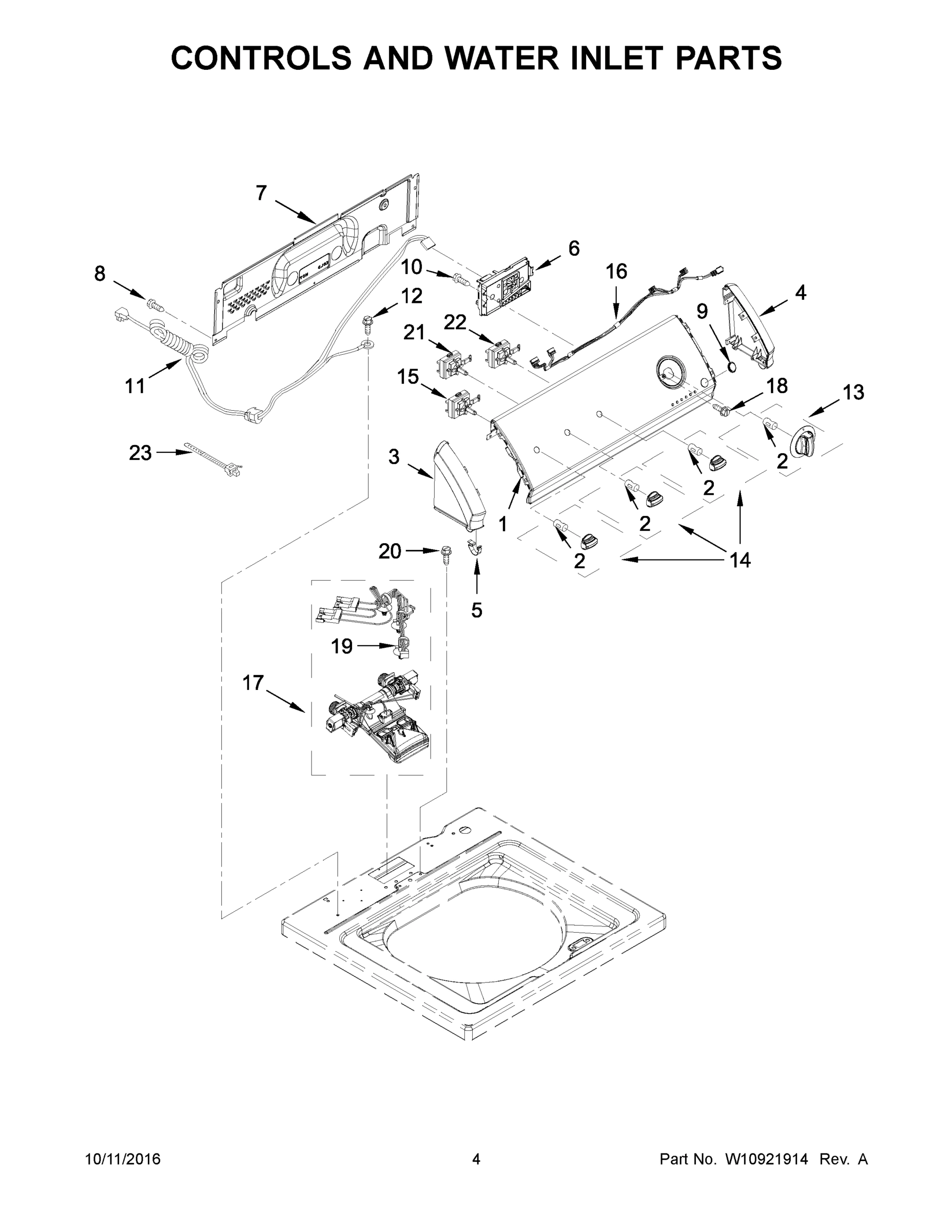 03 - CONTROLS AND WATER INLET PARTS