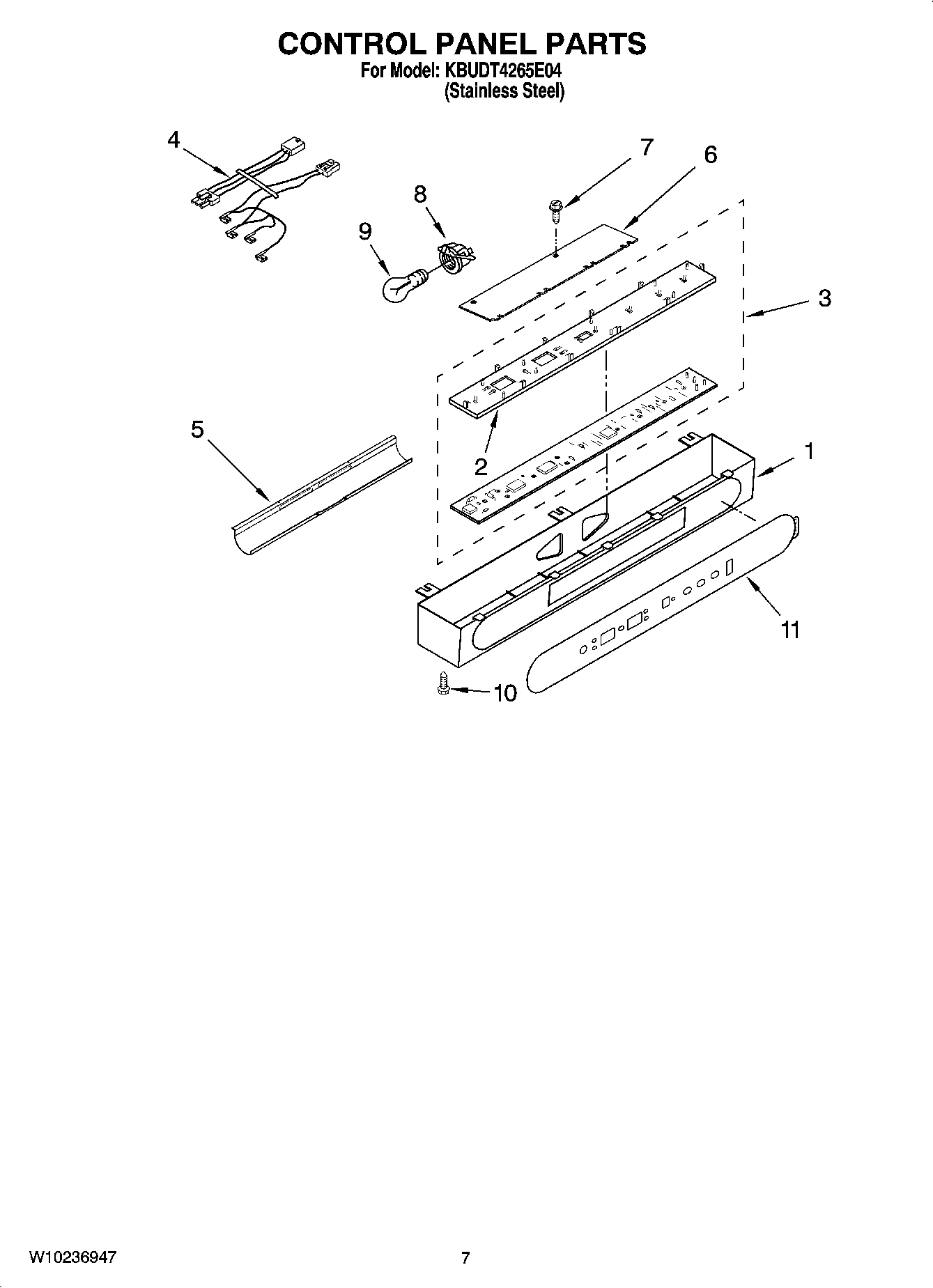 05 - CONTROL PANEL PARTS