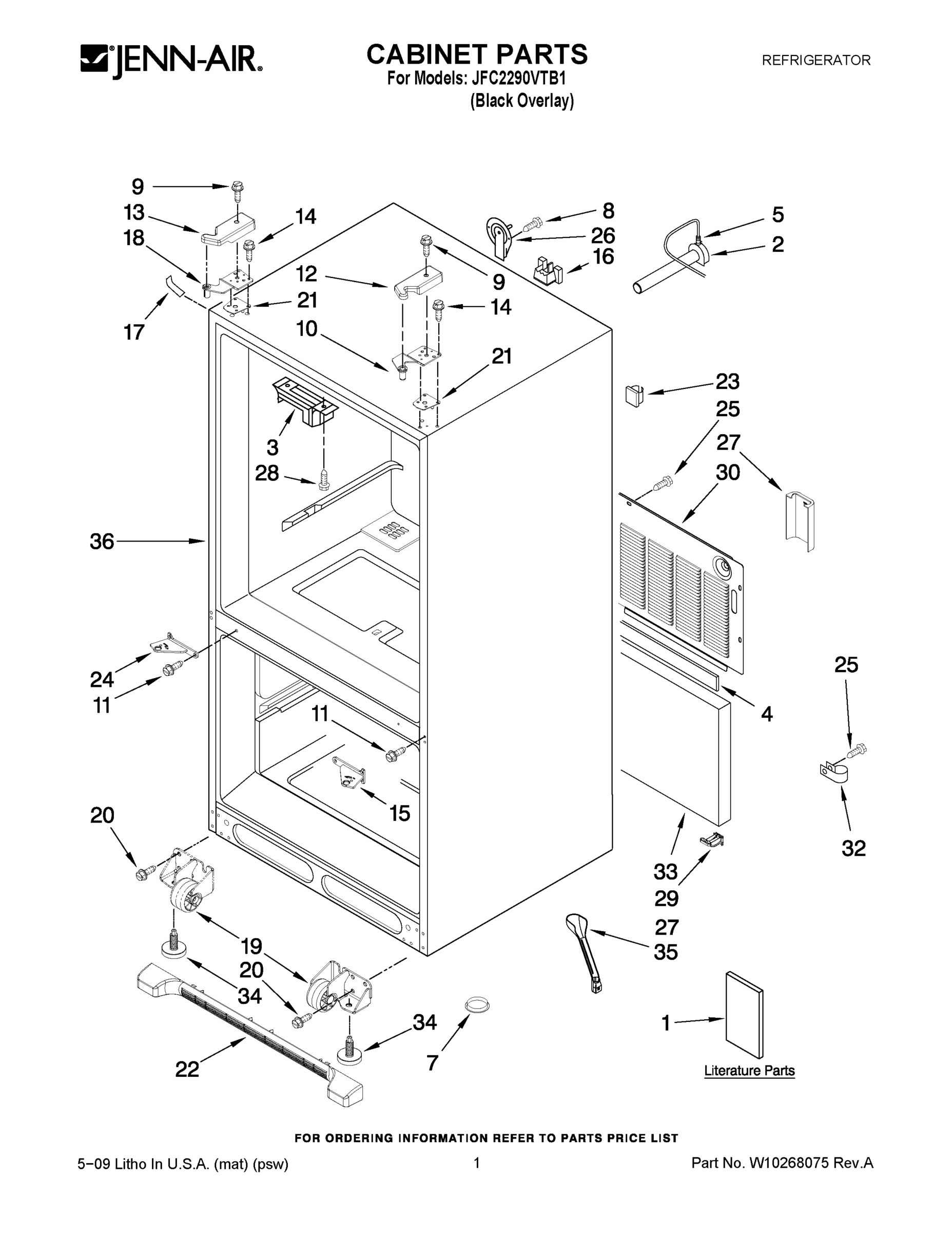 01 - CABINET PARTS