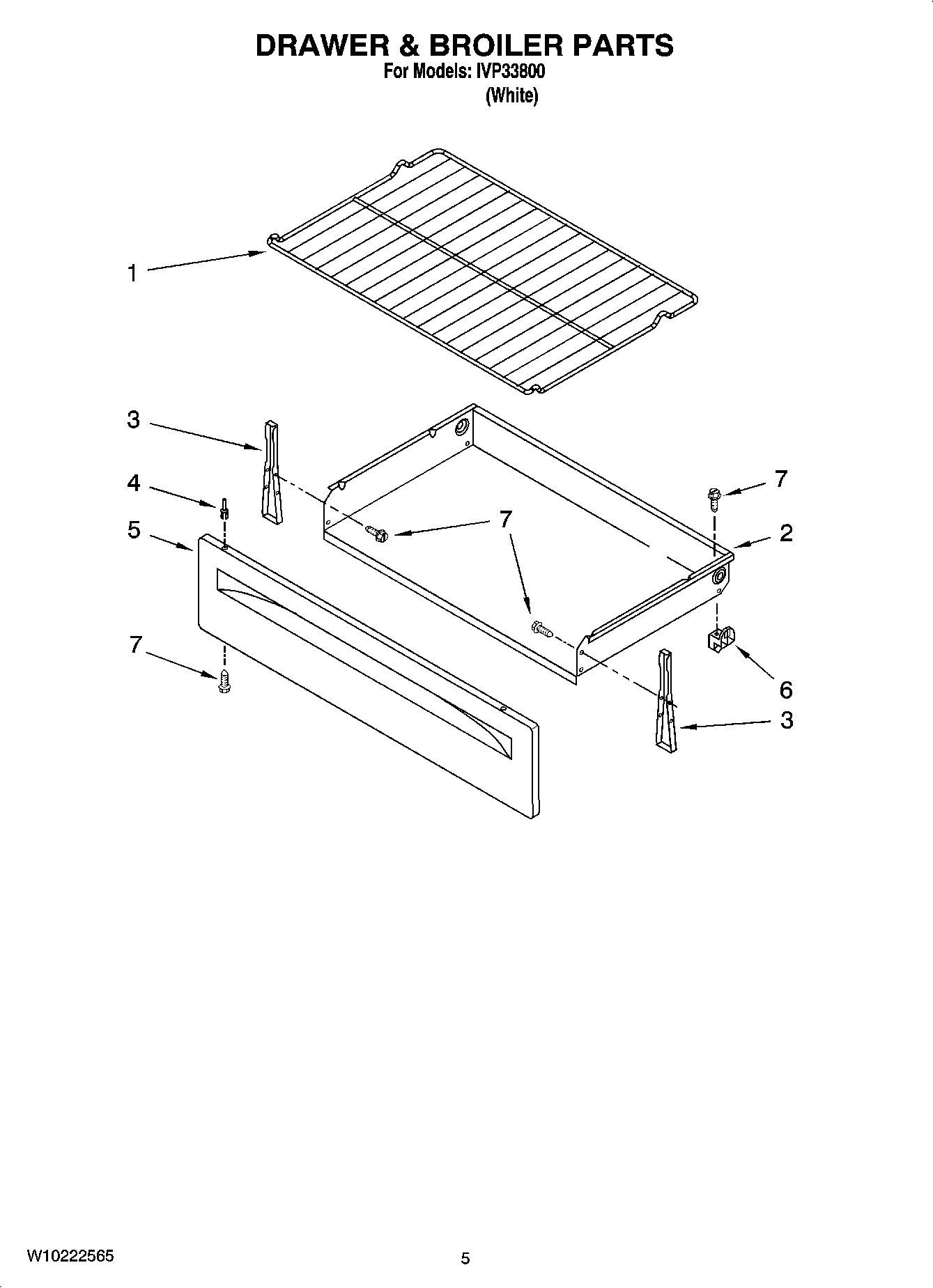 04 - DRAWER & BROILER PARTS