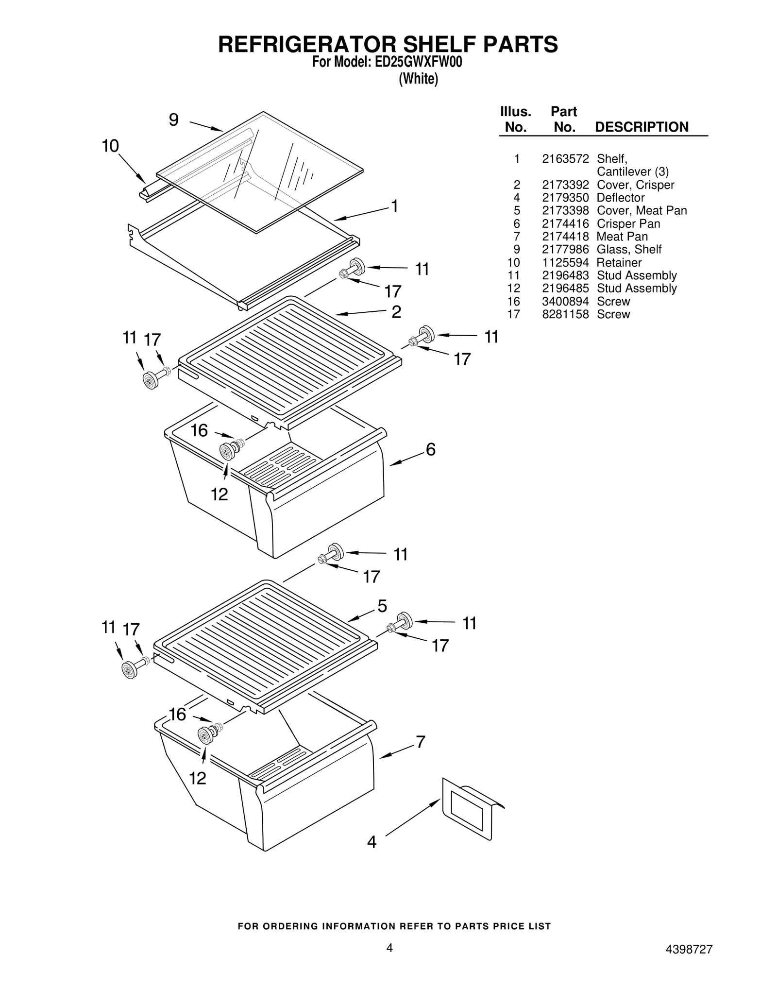 REFRIGERATOR SHELF PARTS