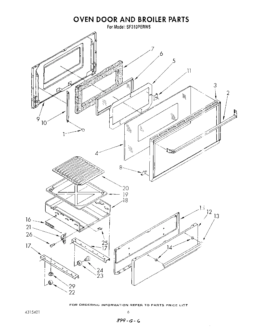 05 - OVEN DOOR AND BROILER