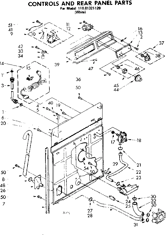CONTROLS AND REAR PANEL PARTS