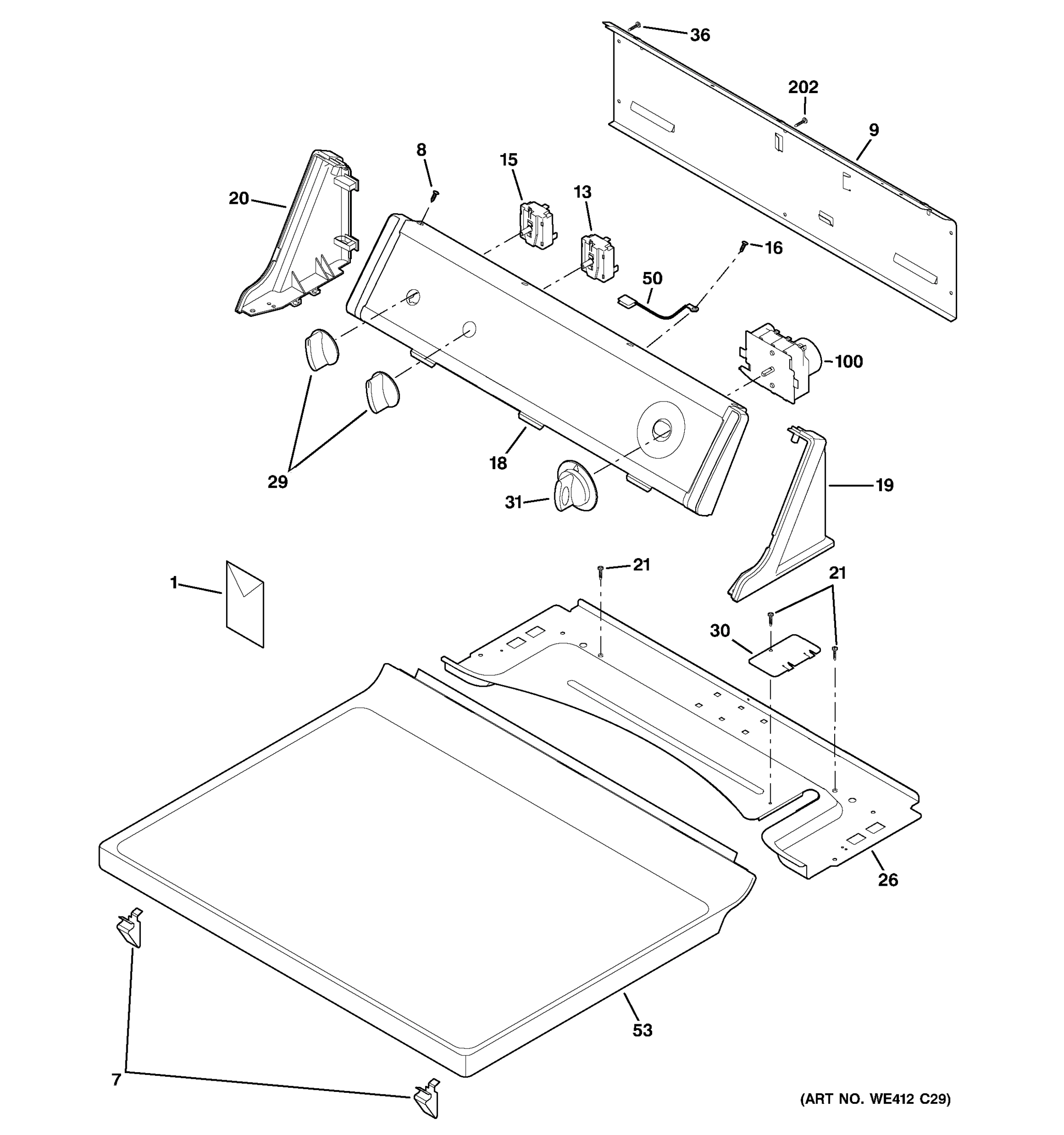 CONTROLS & TOP PANEL