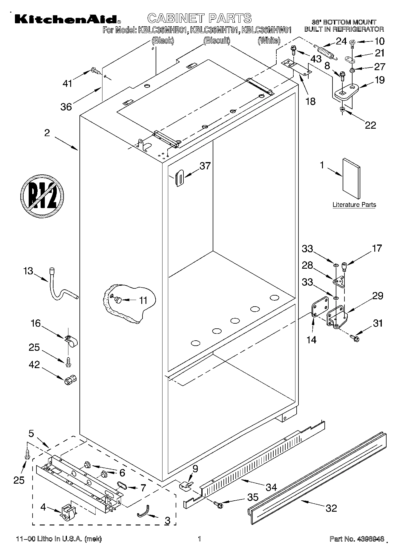 01 - CABINET, LITERATURE