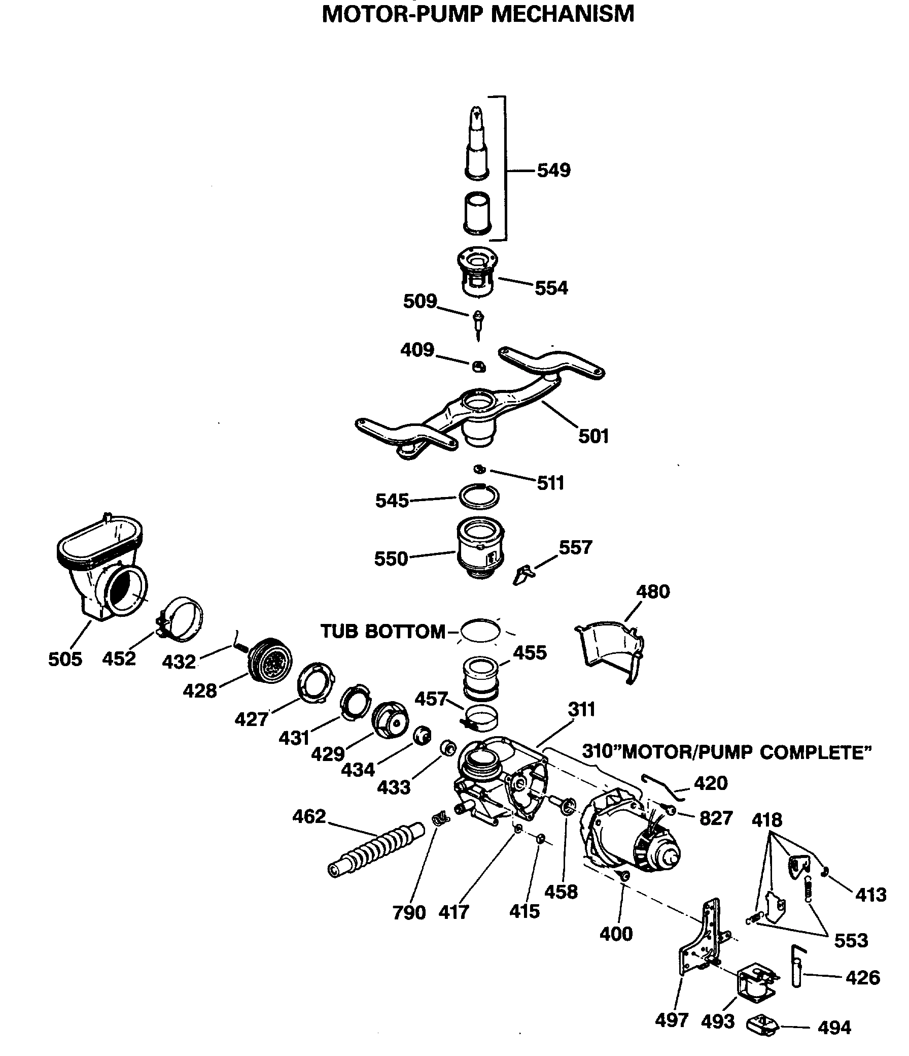 MOTOR-PUMP MECHANISM