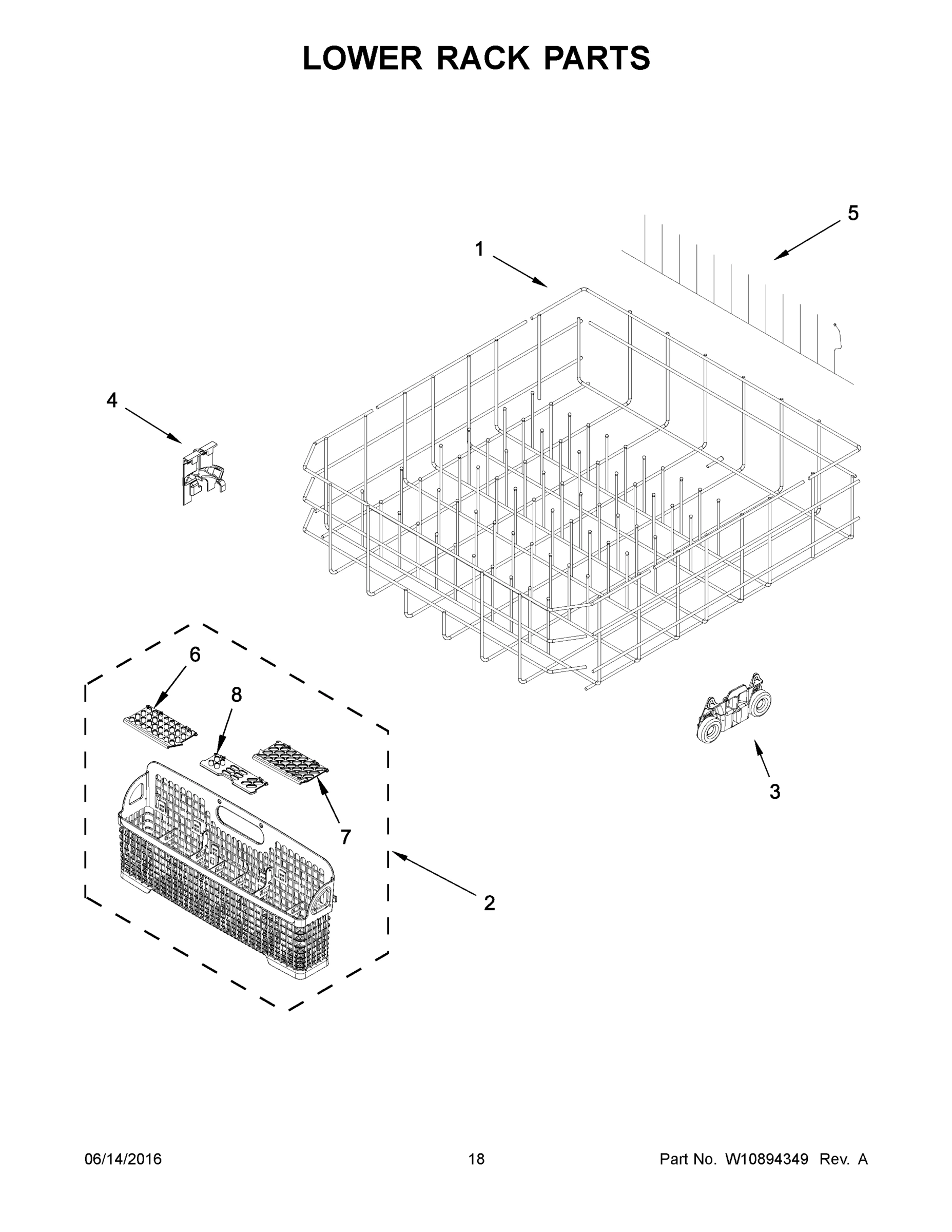 10 - LOWER RACK PARTS