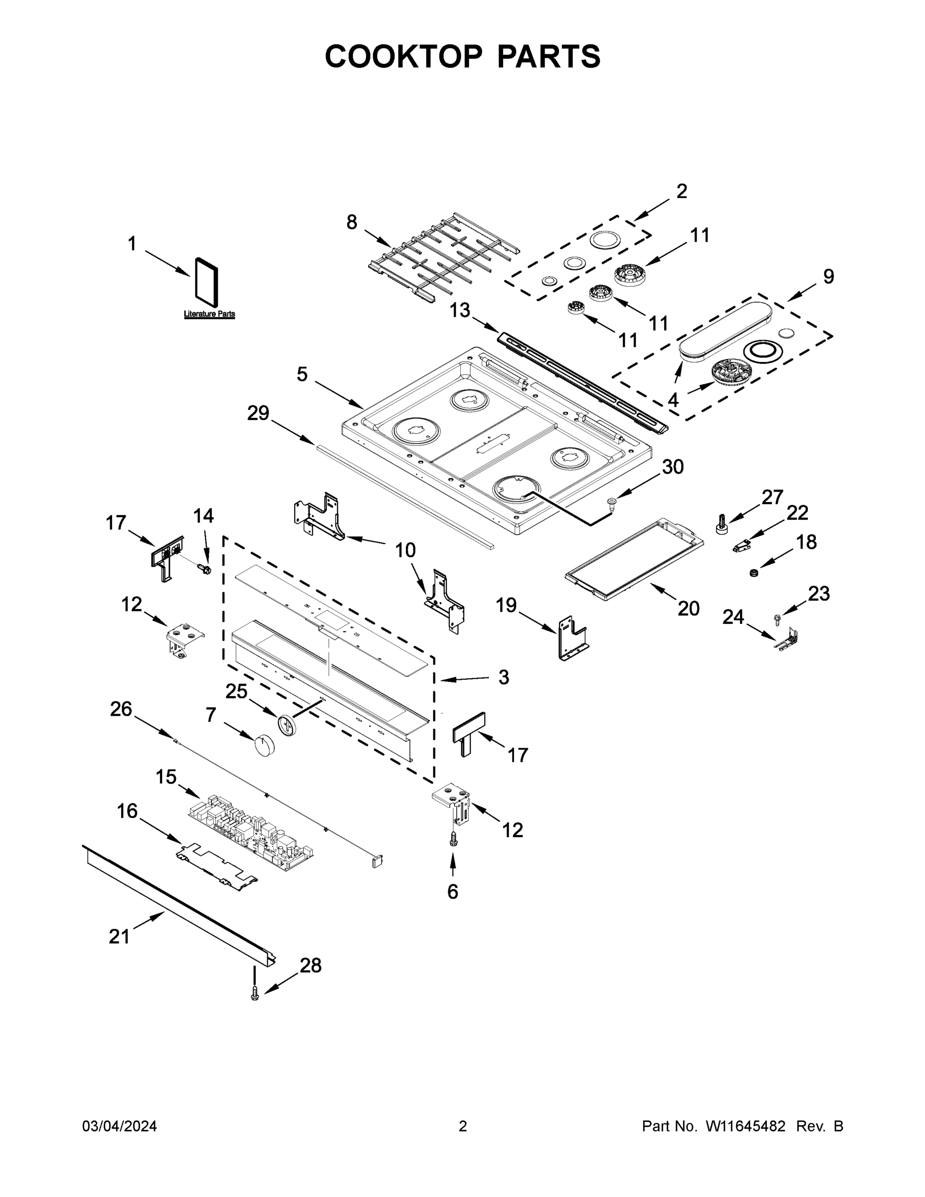 02 - COOKTOP PARTS