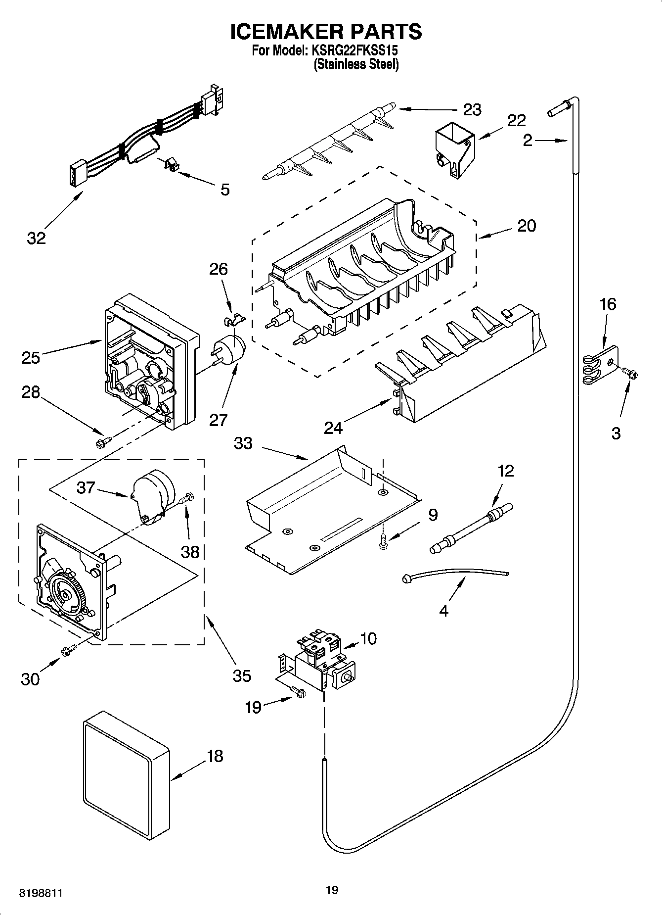11 - ICEMAKER PARTS