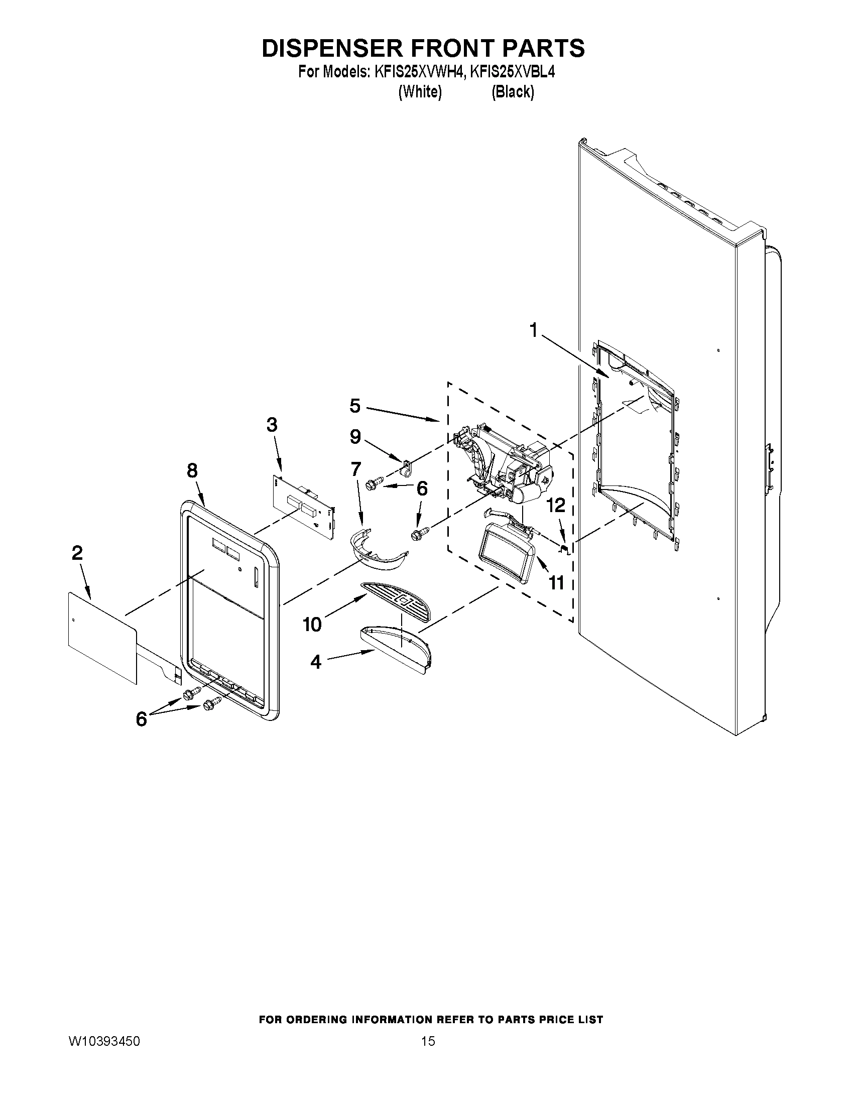 08 - DISPENSER FRONT PARTS