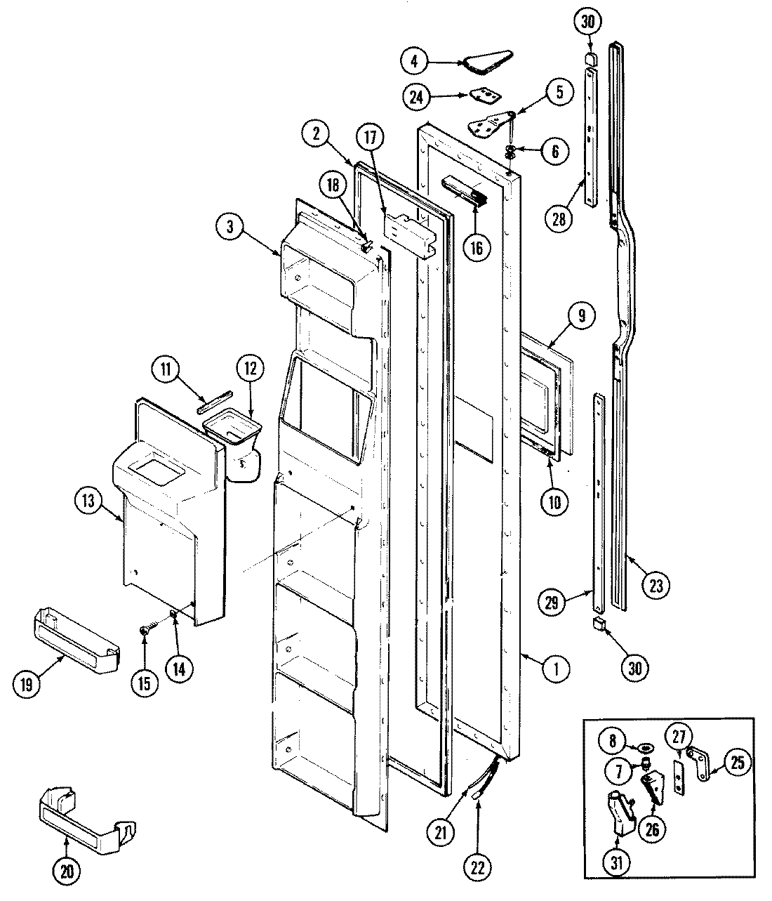 02 - FREEZER DOOR