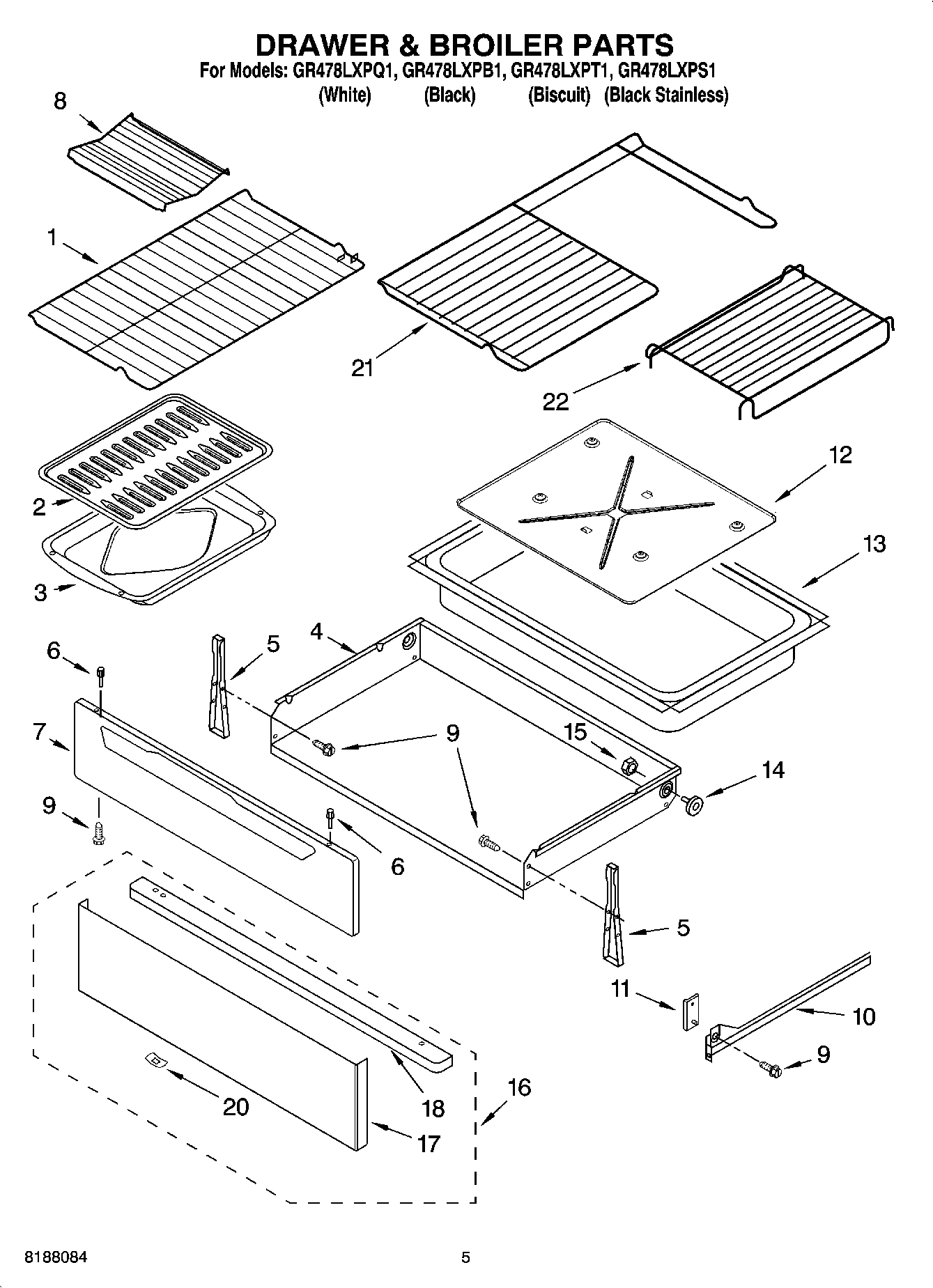 04 - DRAWER & BROILER PARTS