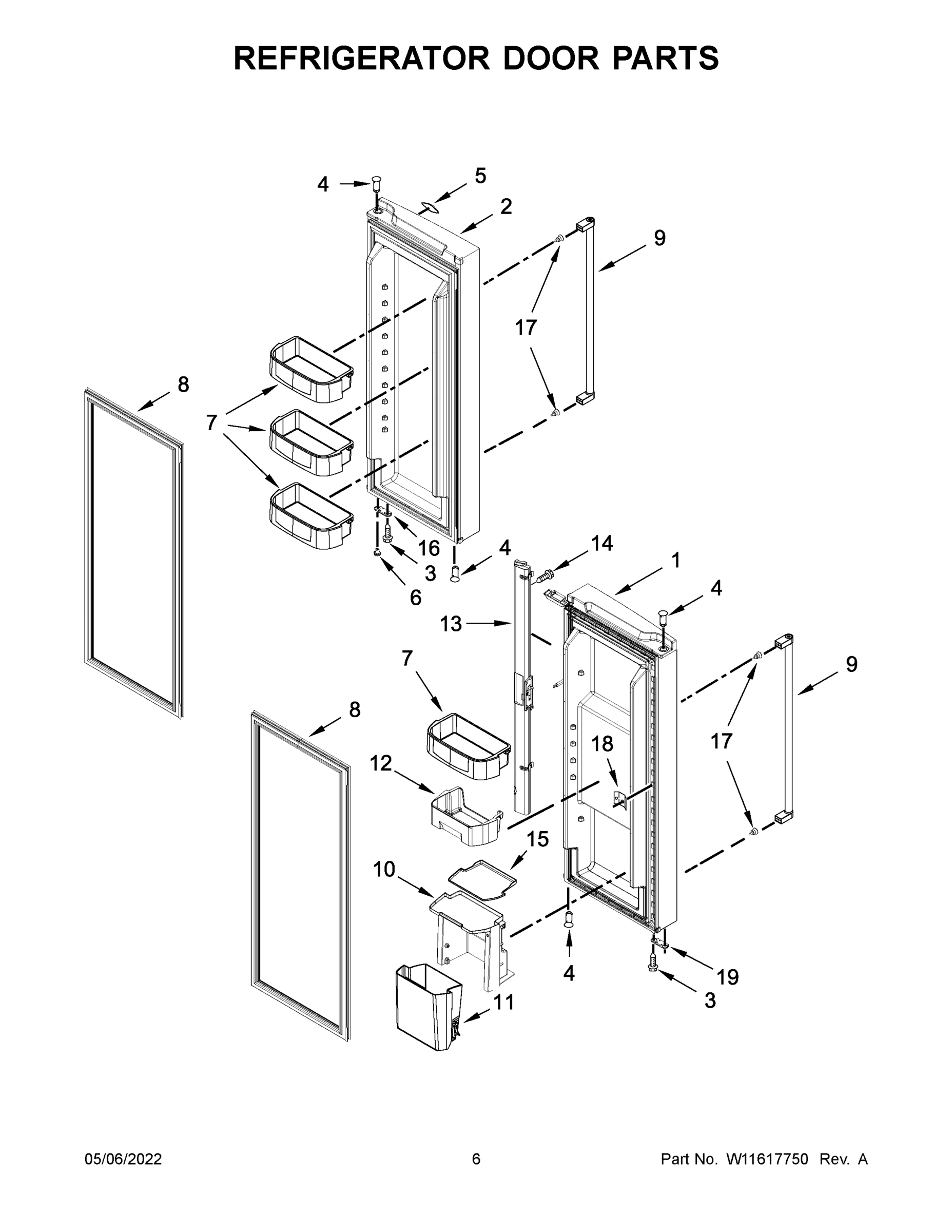 04 - REFRIGERATOR DOOR PARTS