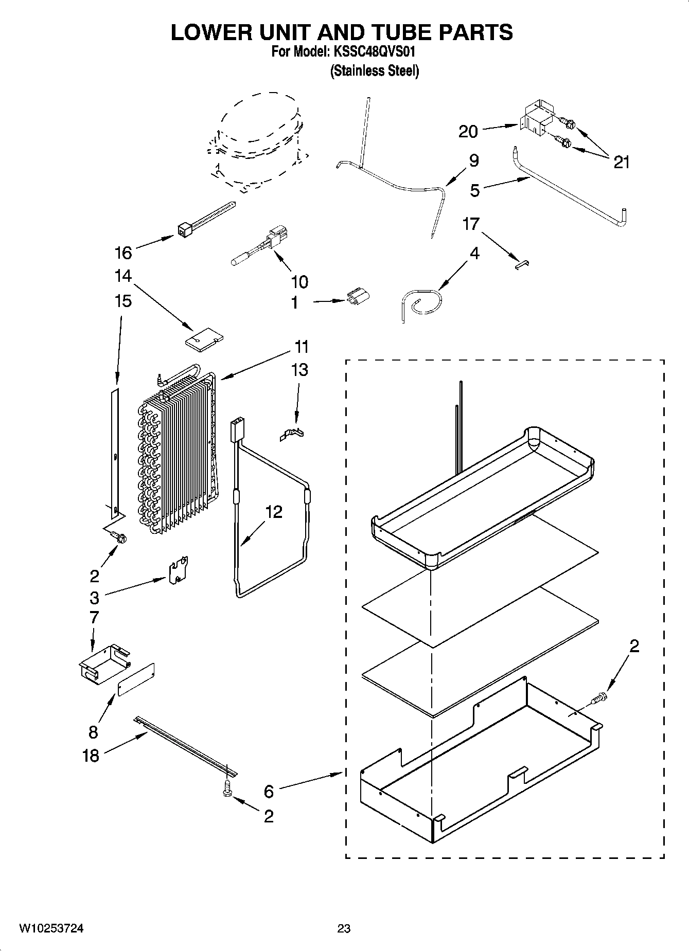 14 - LOWER UNIT AND TUBE PARTS
