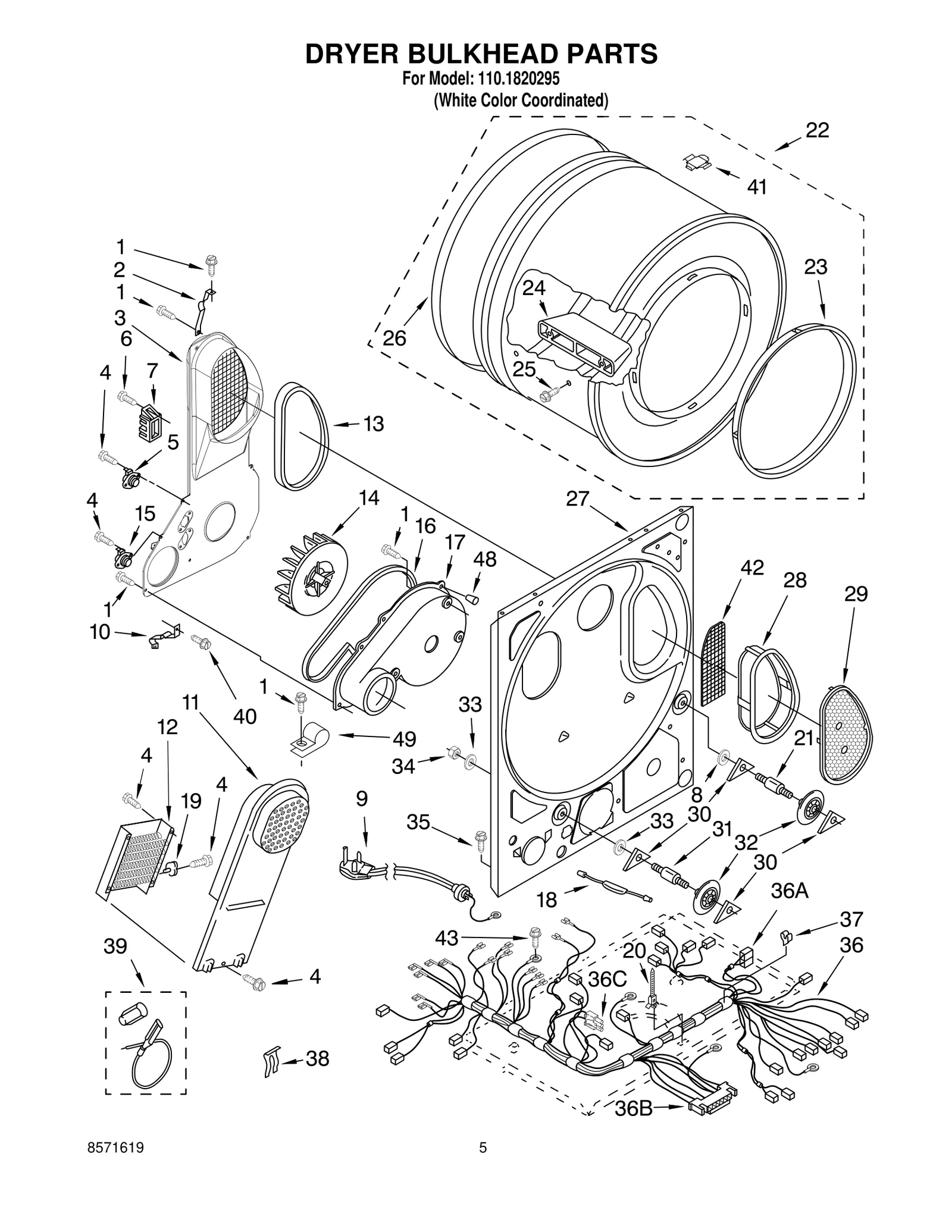 DRYER BULKHEAD PARTS