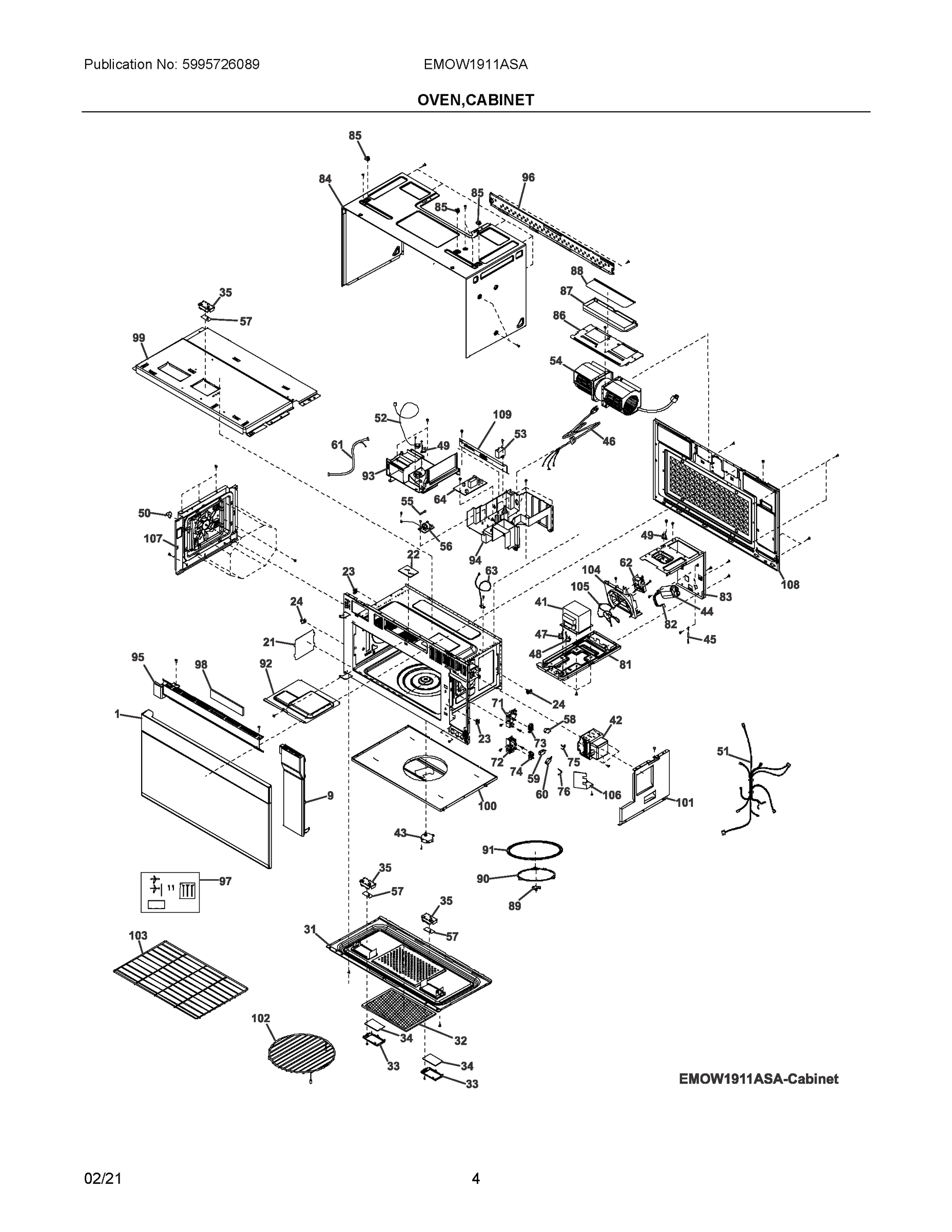 02 - OVEN,CABINET