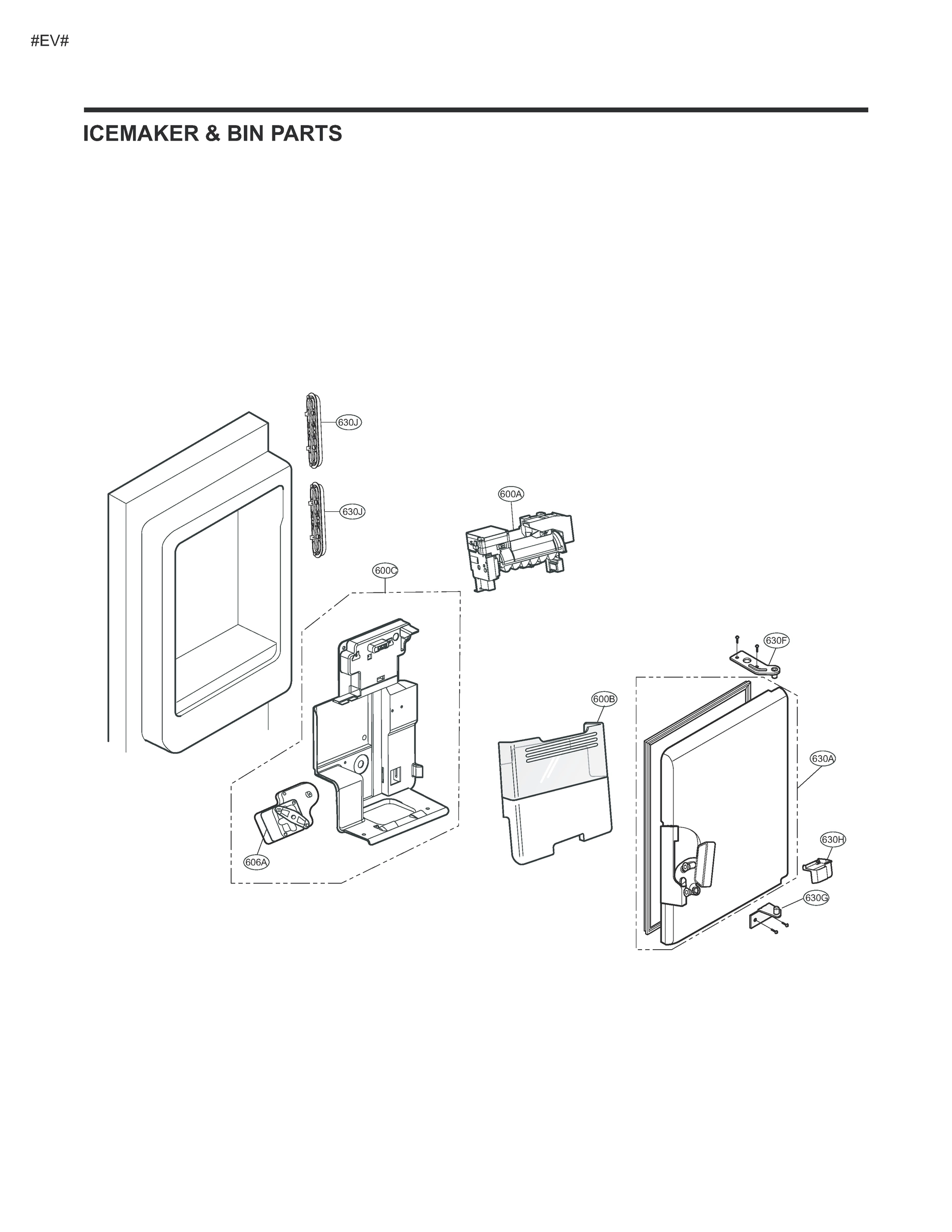 ICE MAKER & BIN PARTS