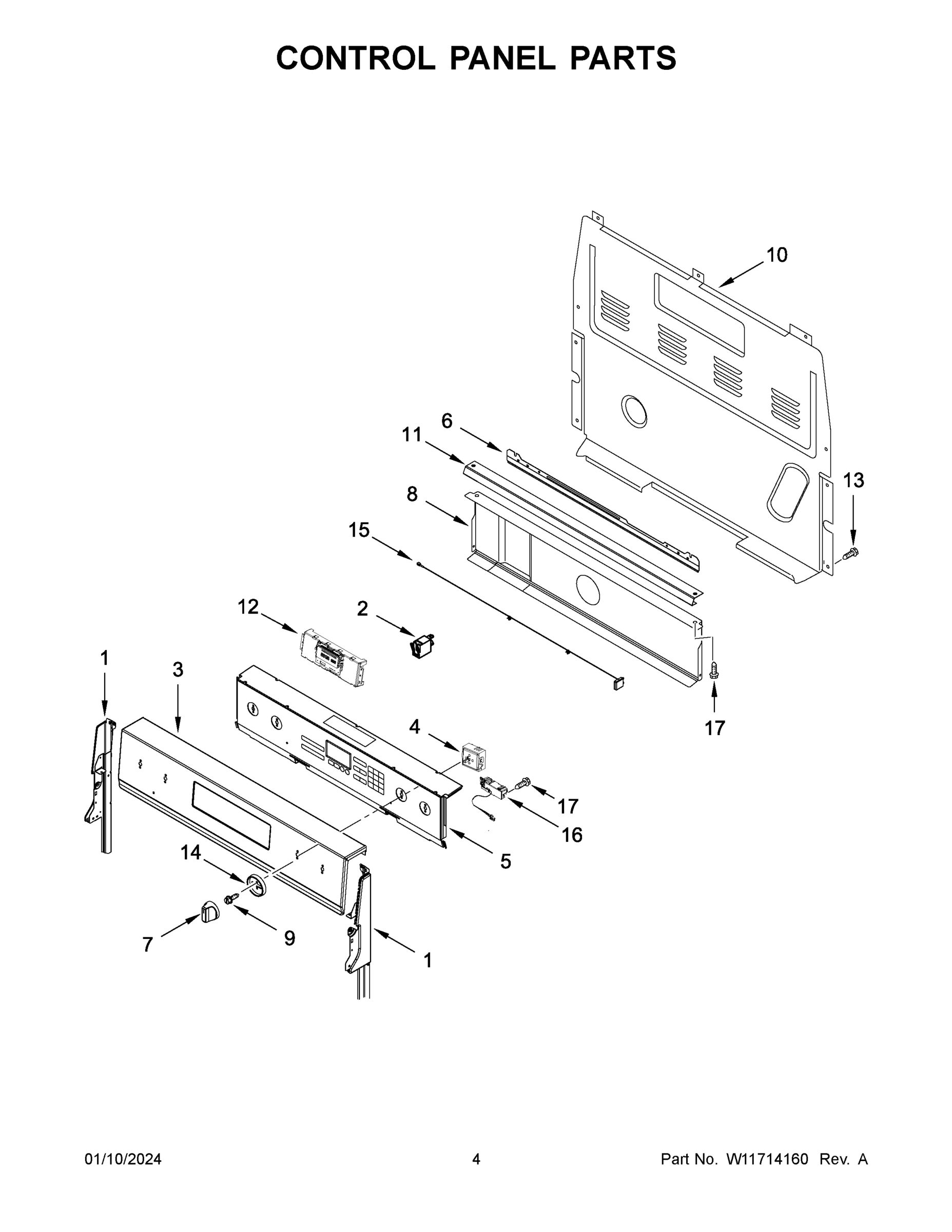 03 - CONTROL PANEL PARTS