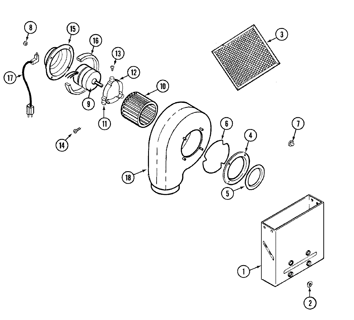 01 - BLOWER ASSEMBLY-PLENUM