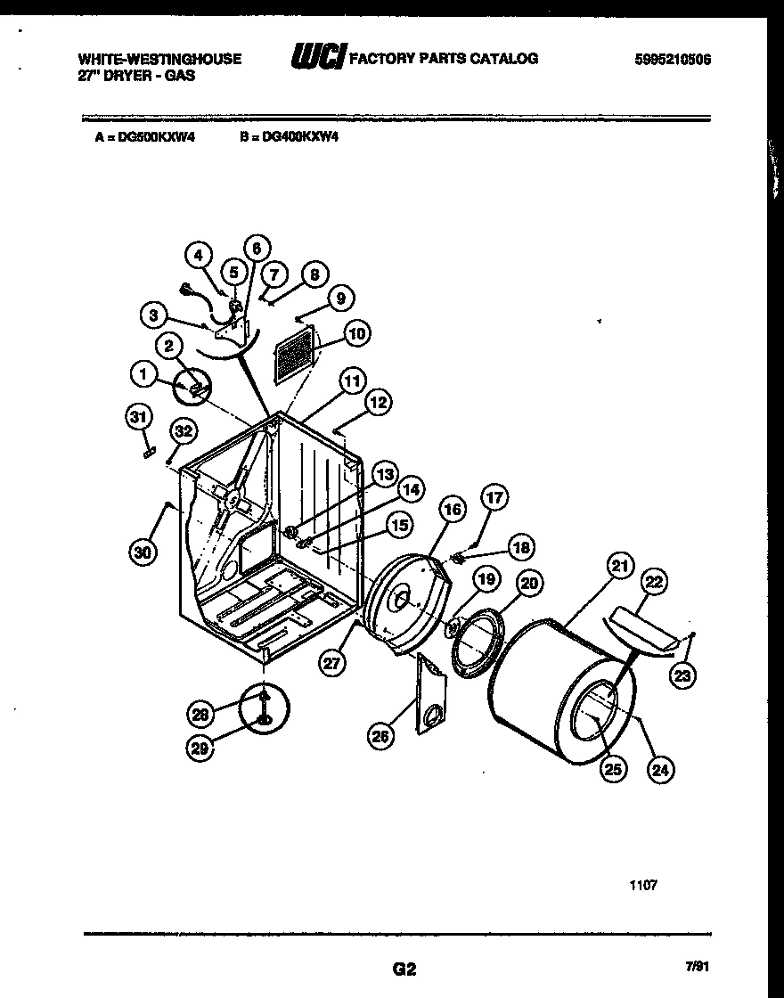 02 - CABINET AND COMPONENT PARTS