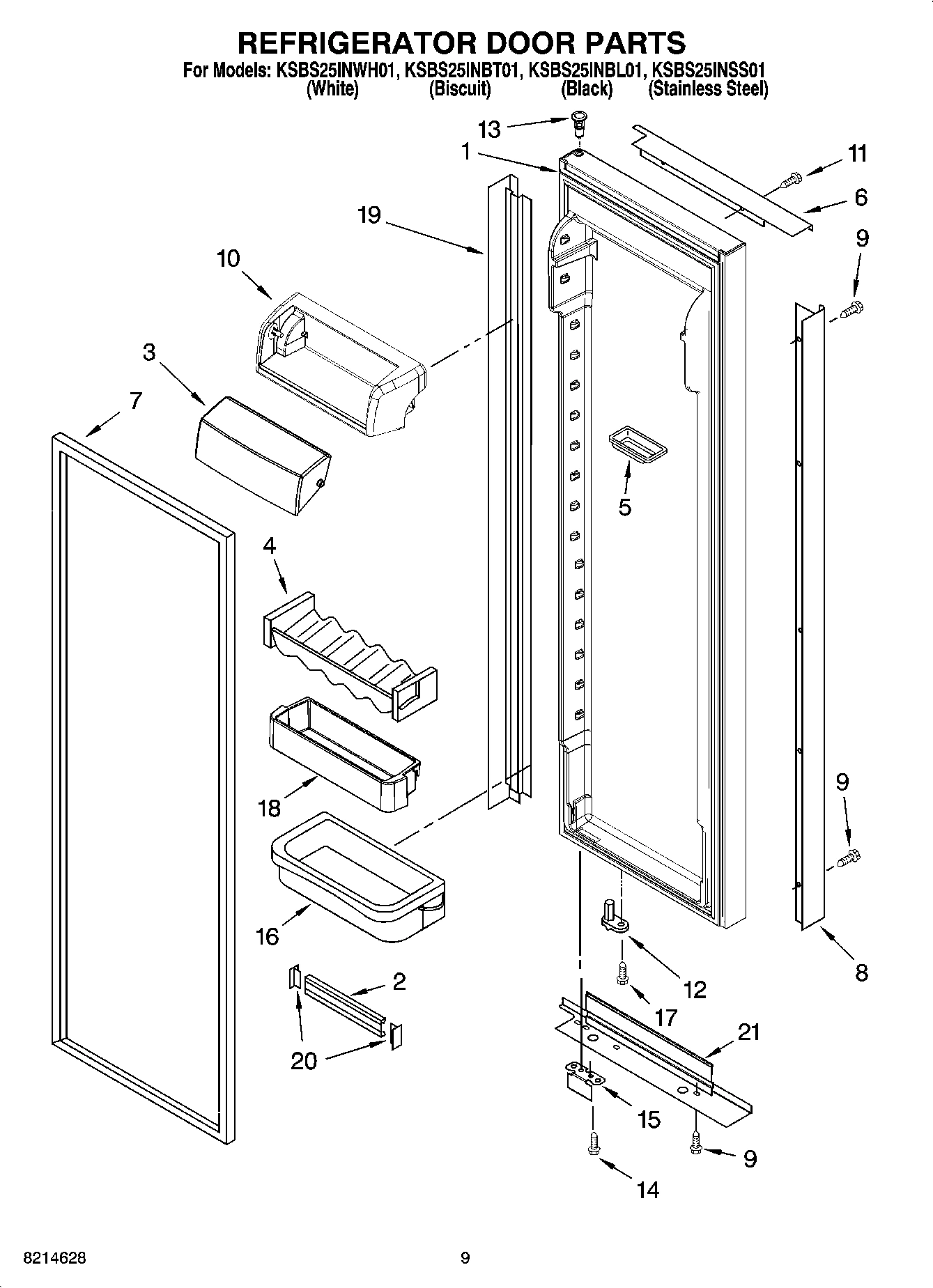 06 - REFRIGERATOR DOOR PARTS