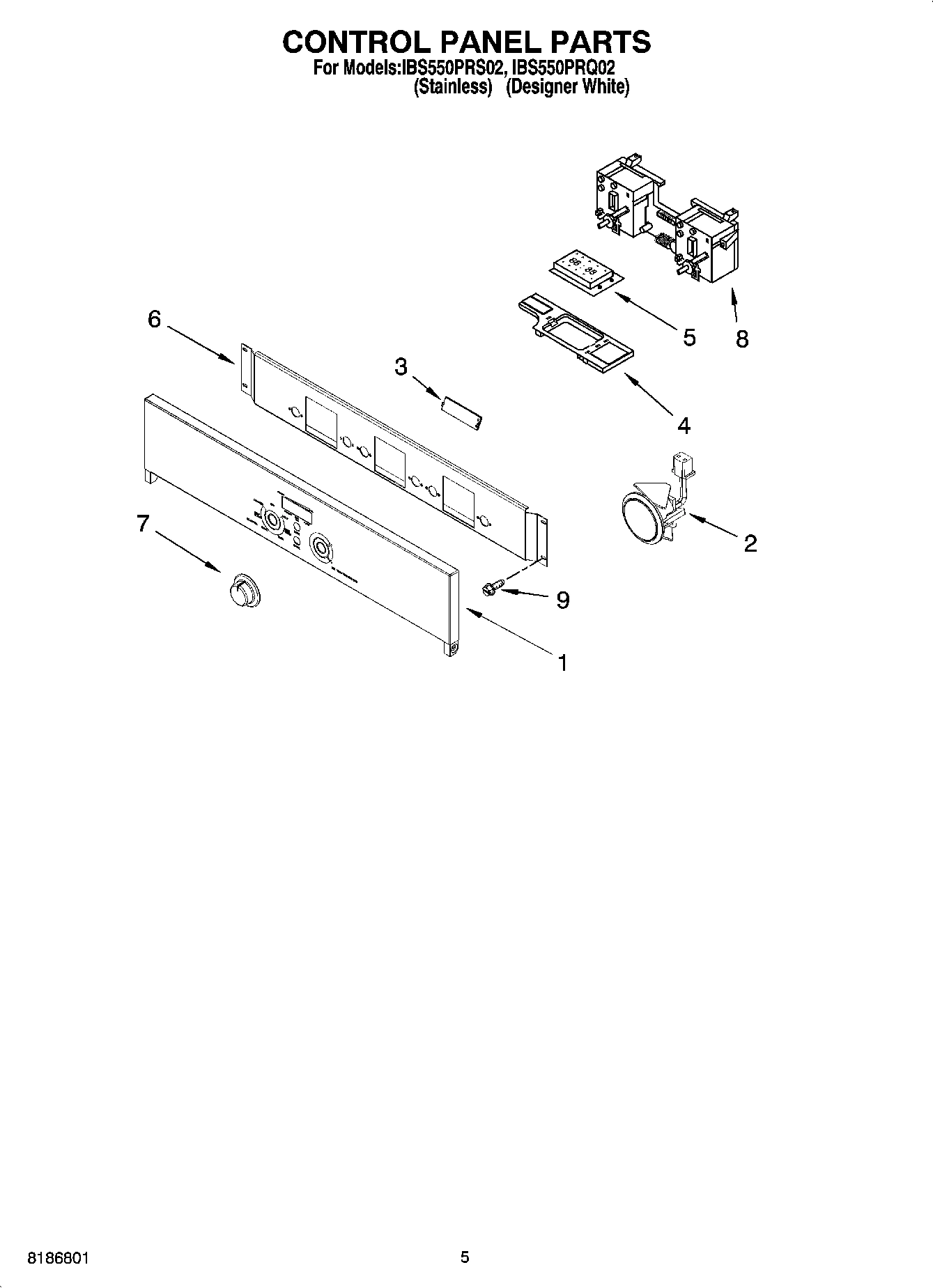 04 - CONTROL PANEL PARTS