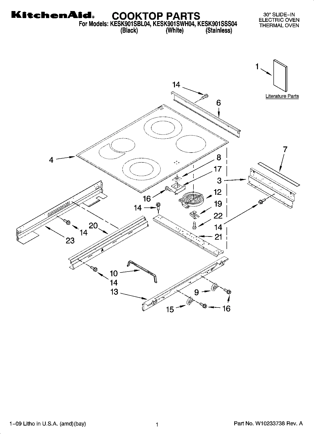01 - COOKTOP PARTS