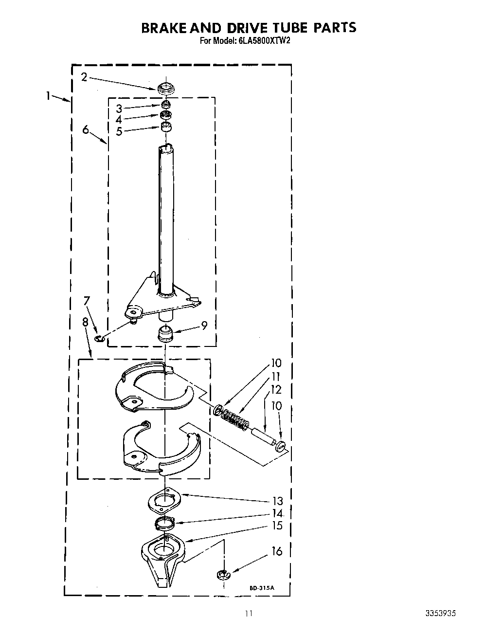 09 - BRAKE AND DRIVE TUBE