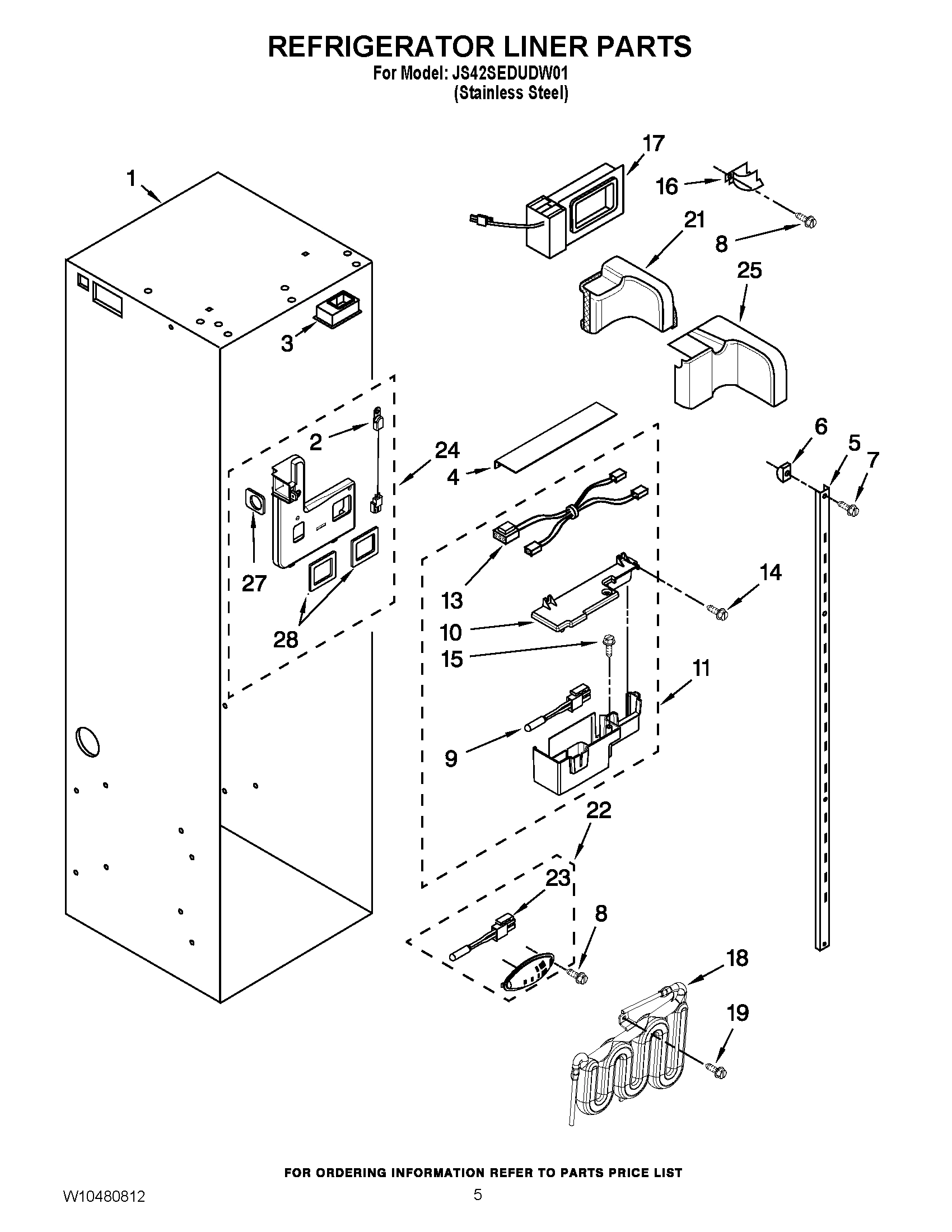 04 - REFRIGERATOR LINER PARTS