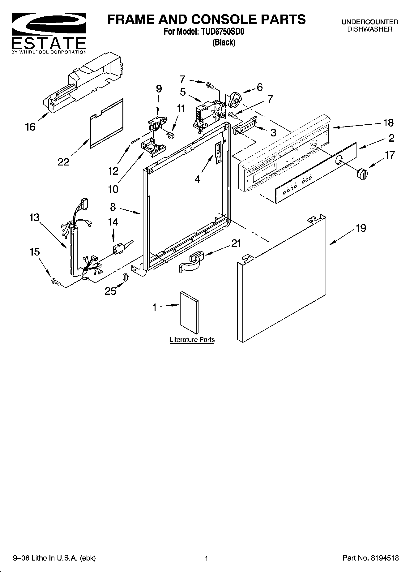 01 - FRAME AND CONSOLE PARTS