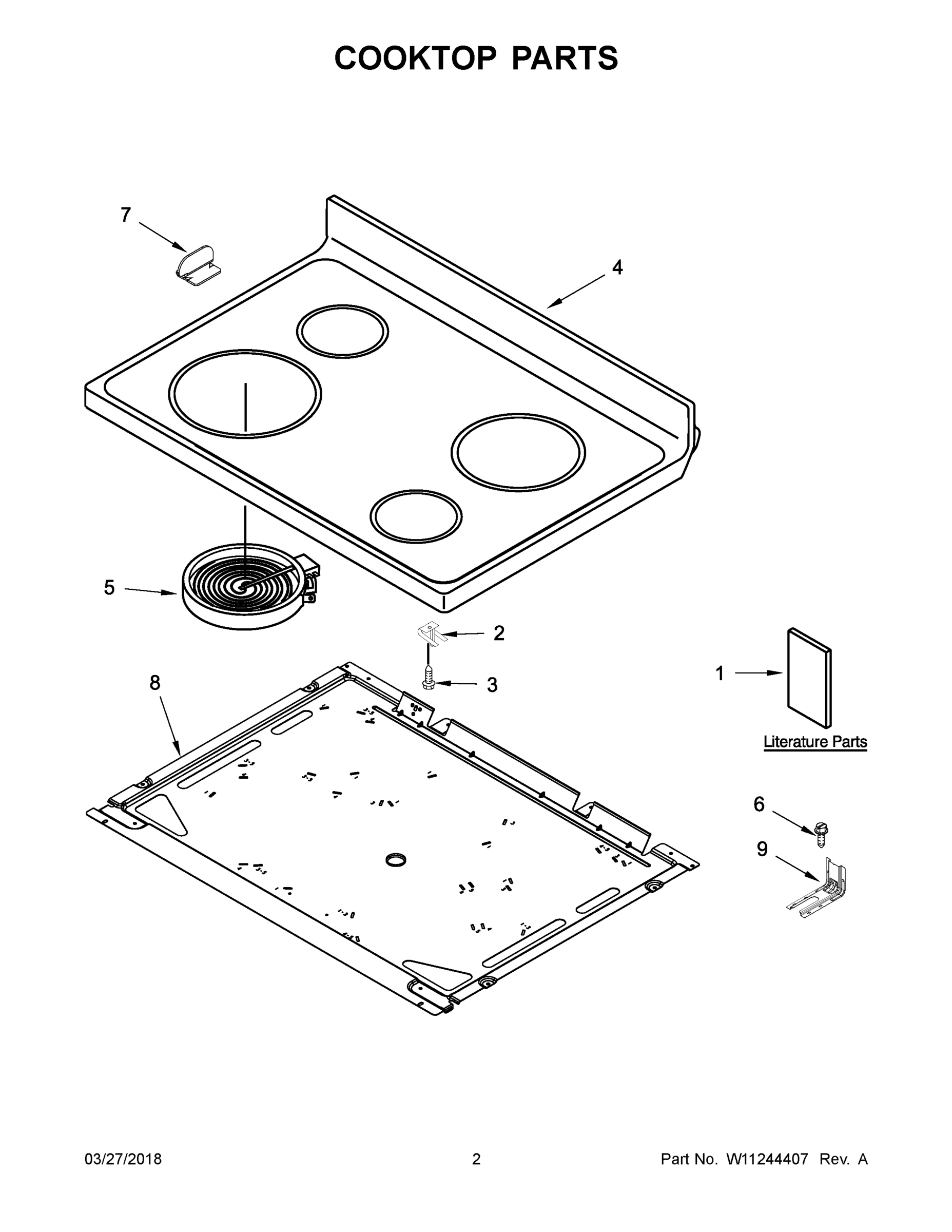 02 - COOKTOP PARTS