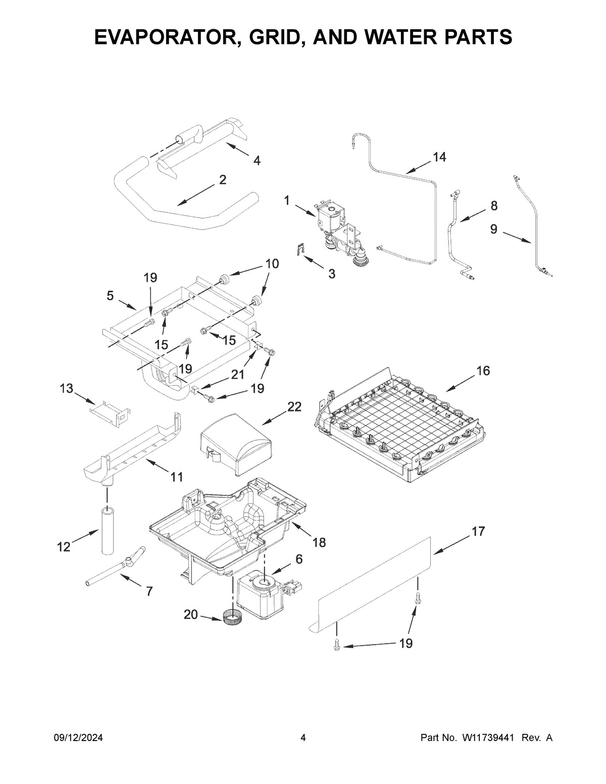 03 - EVAPORATOR, GRID, AND WATER PARTS