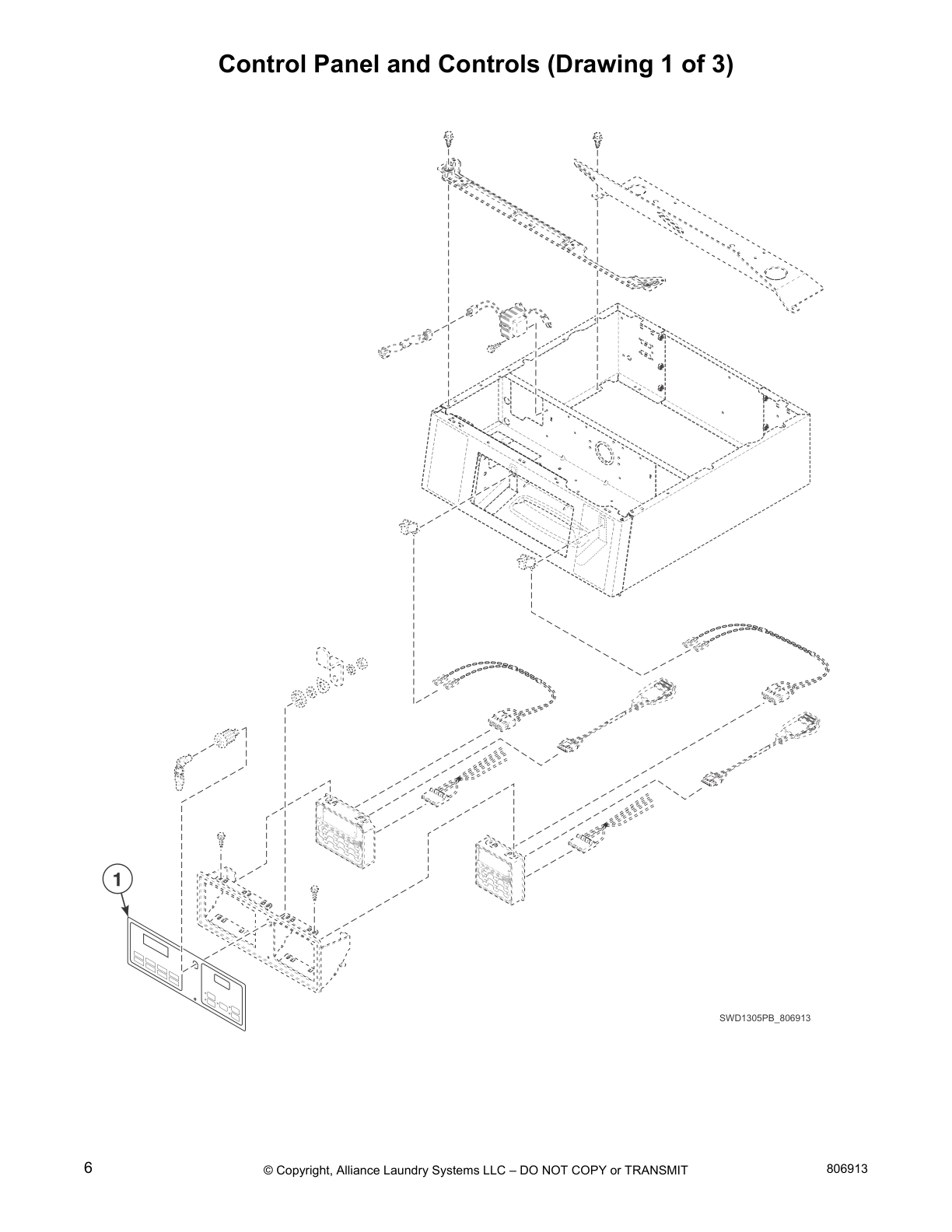 Control Panel and Controls (Drawing 1 of 3)