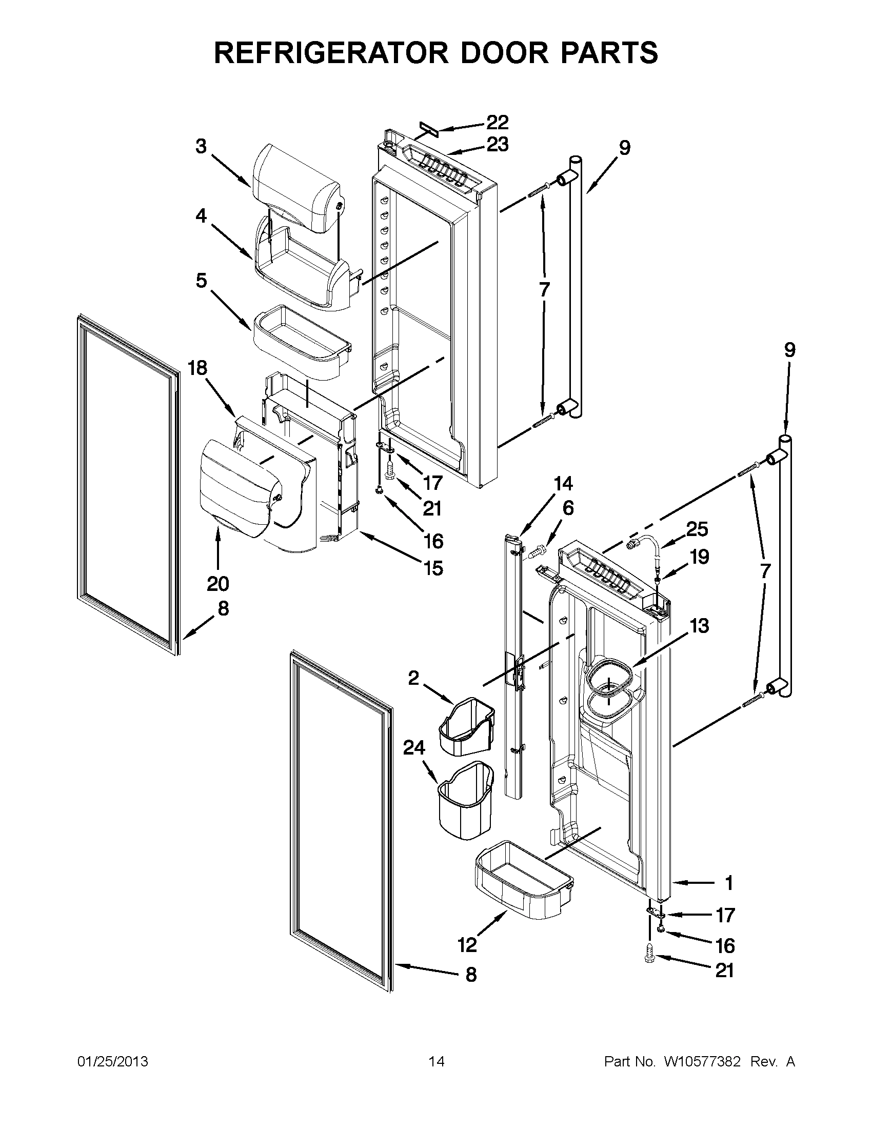 07 - REFRIGERATOR DOOR PARTS