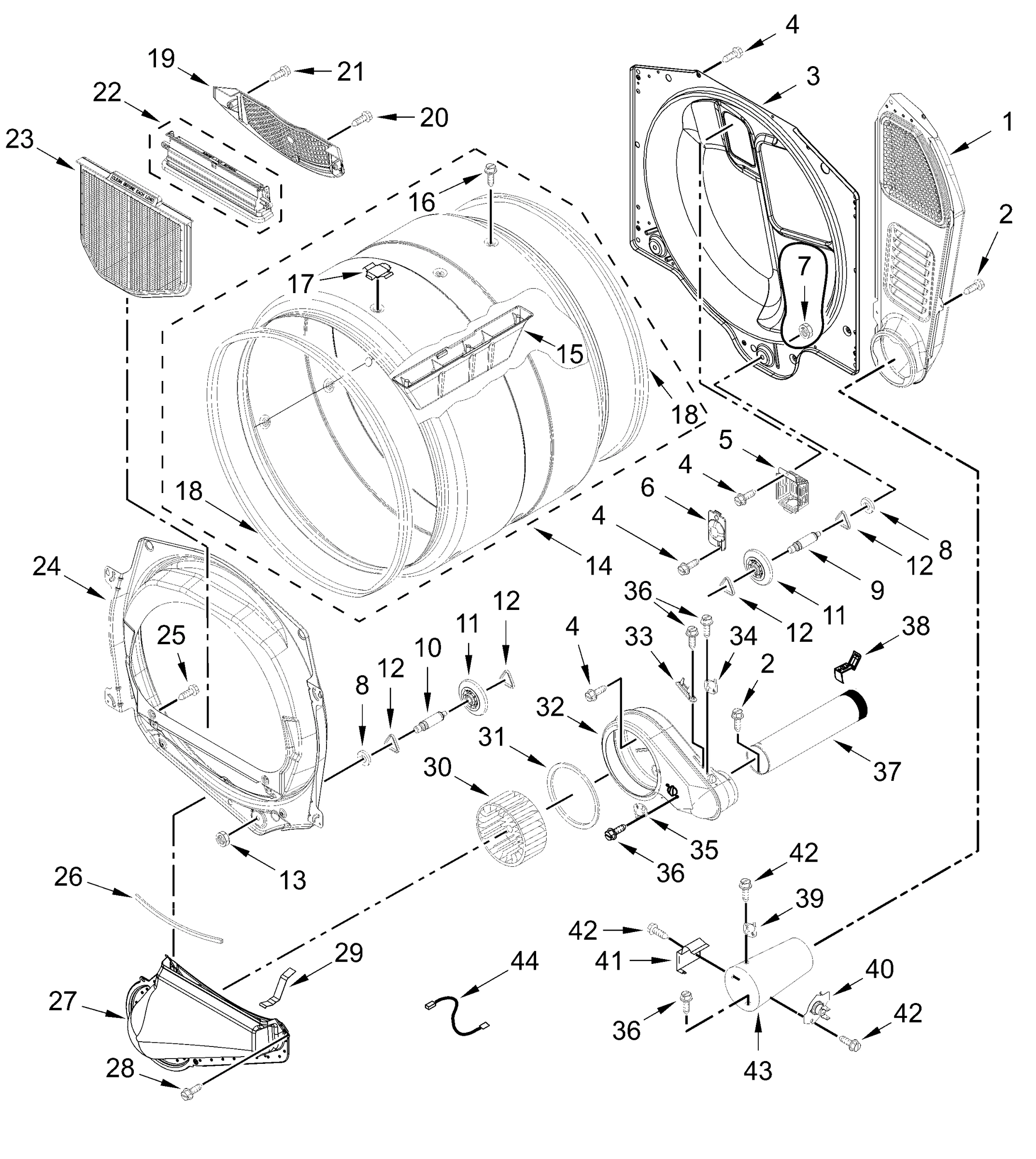 UPPER AND LOWER BULKHEAD PARTS