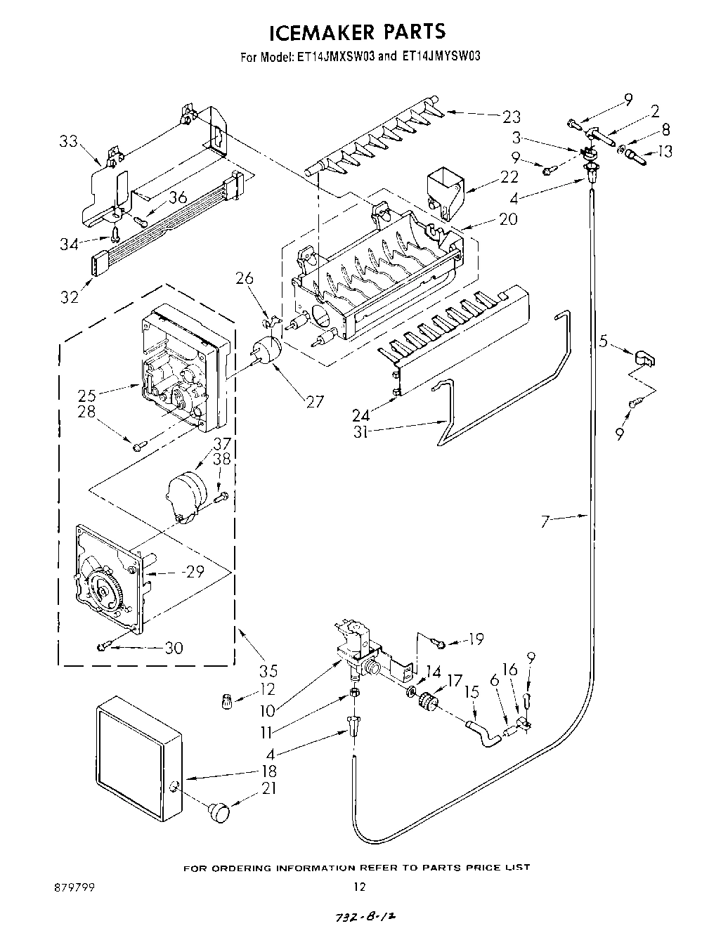 09 - ICEMAKER , LIT/OPTIONAL
